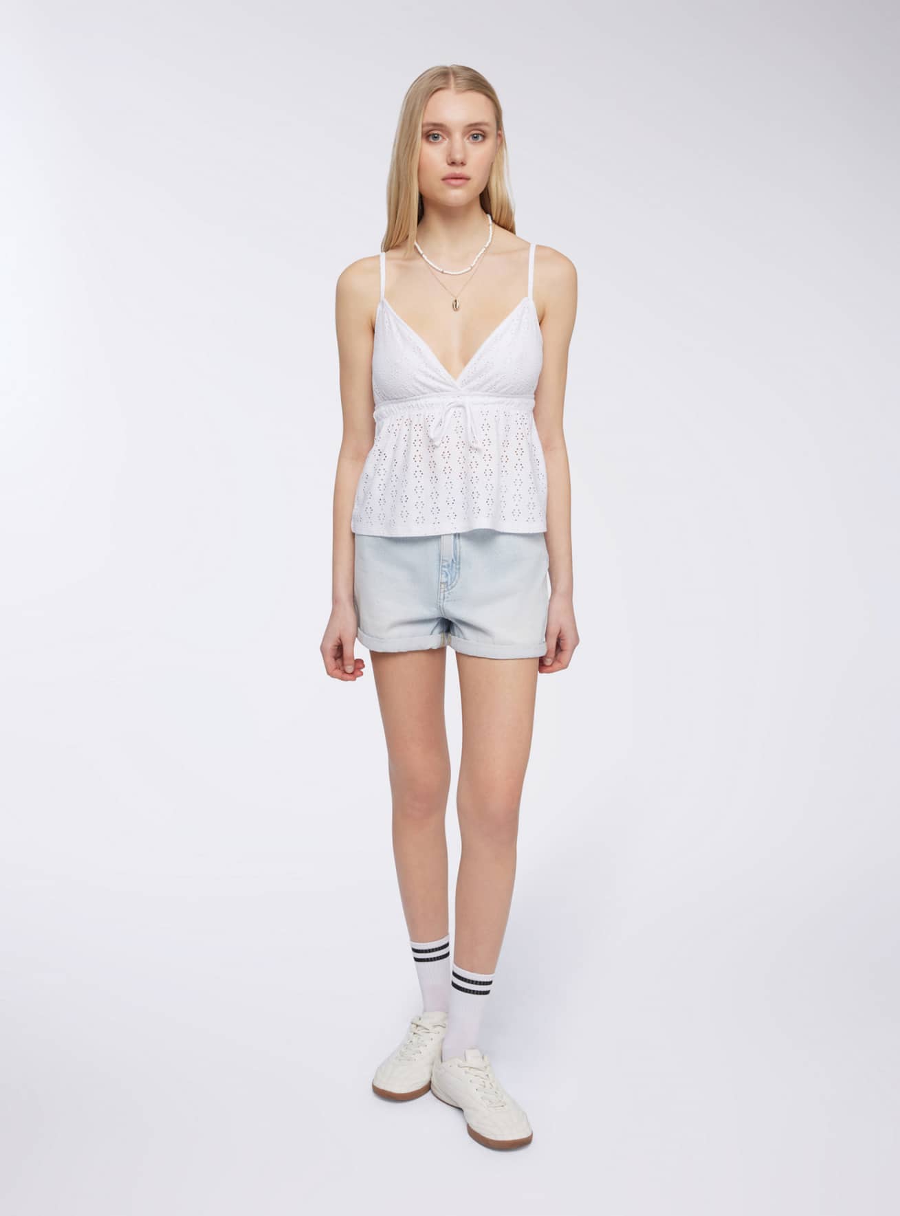 Pantalone Jeans Corto Donna Terranova