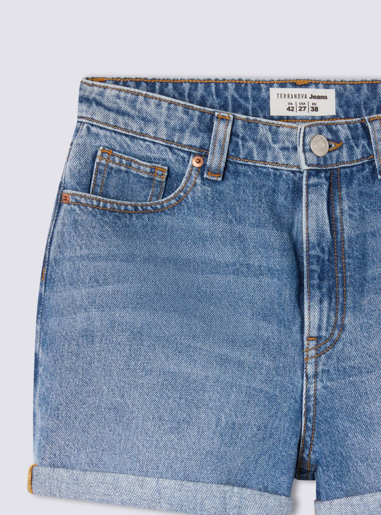 Pantalone Jeans Corto Donna Terranova