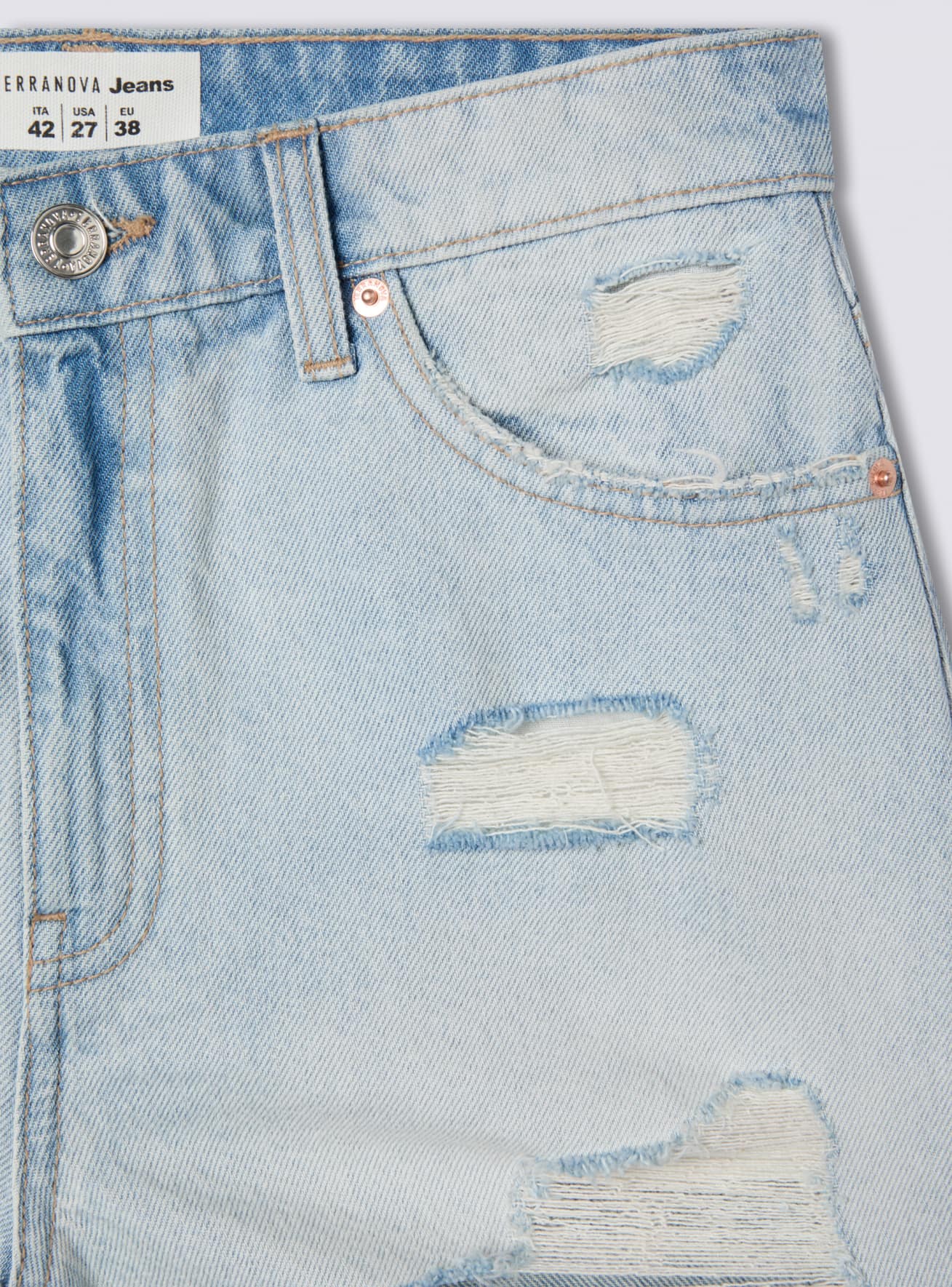 Pantalone Jeans Corto Donna Terranova