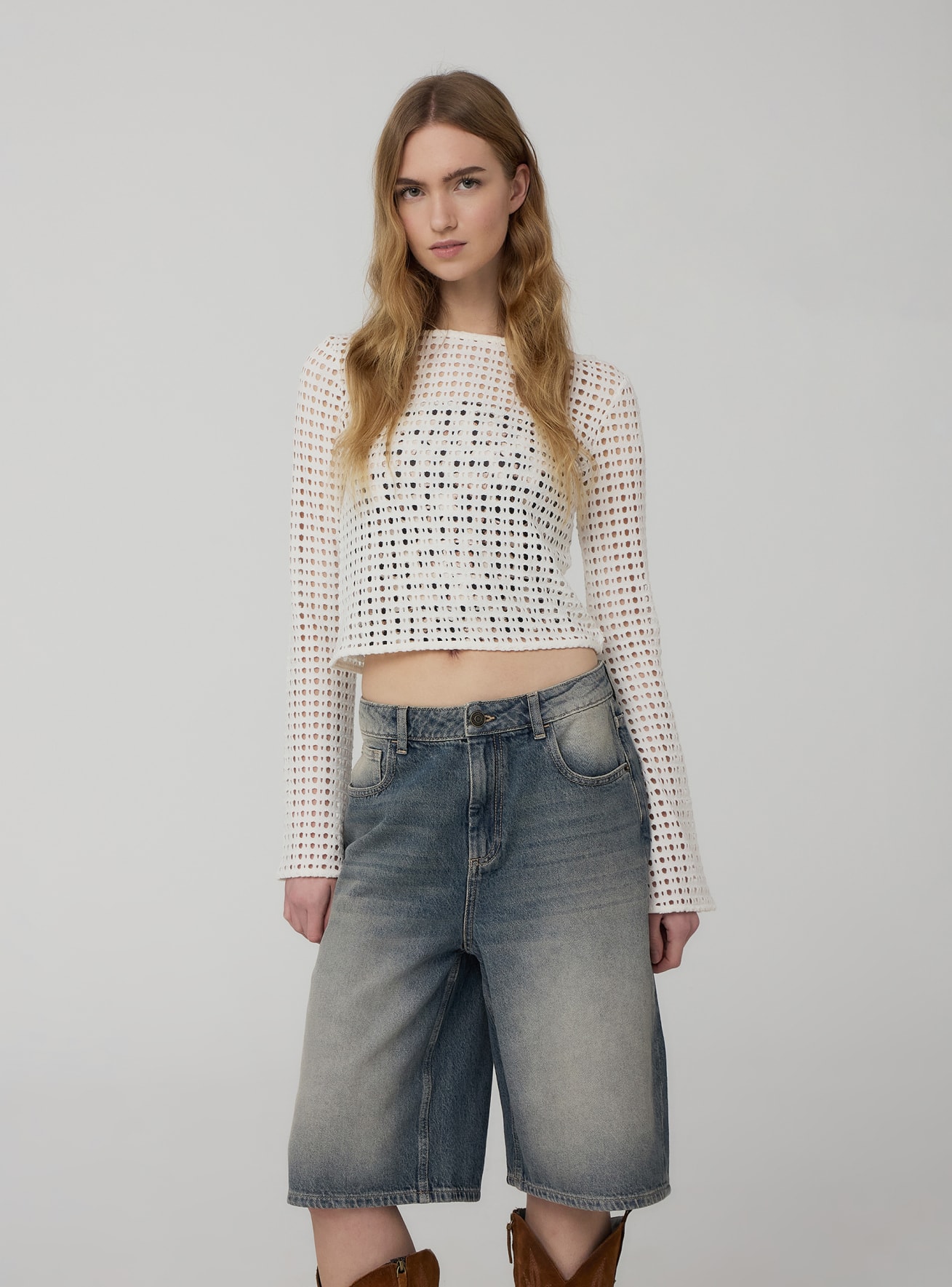 Short en Jeans Femme Terranova