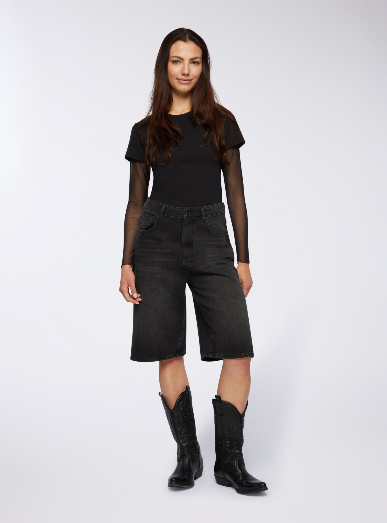 Pantalone Jeans Corto Donna Terranova