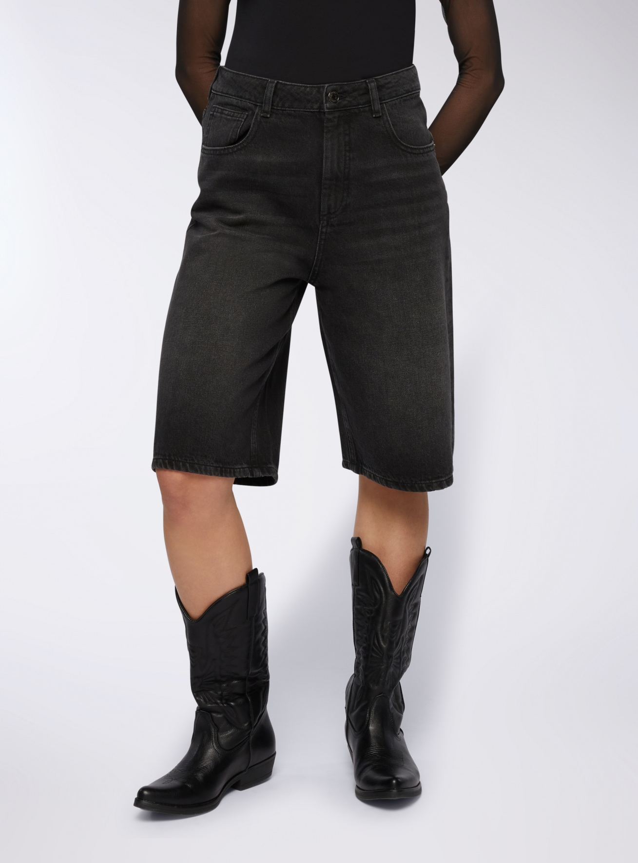 Pantalone Jeans Corto Donna Terranova
