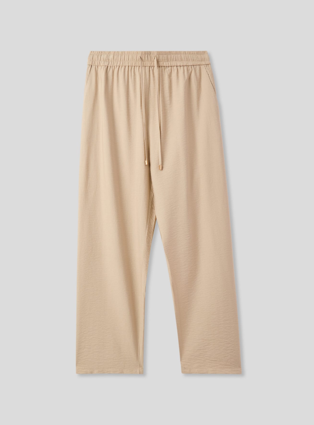 Pantaloni wide leg tessuto leggero