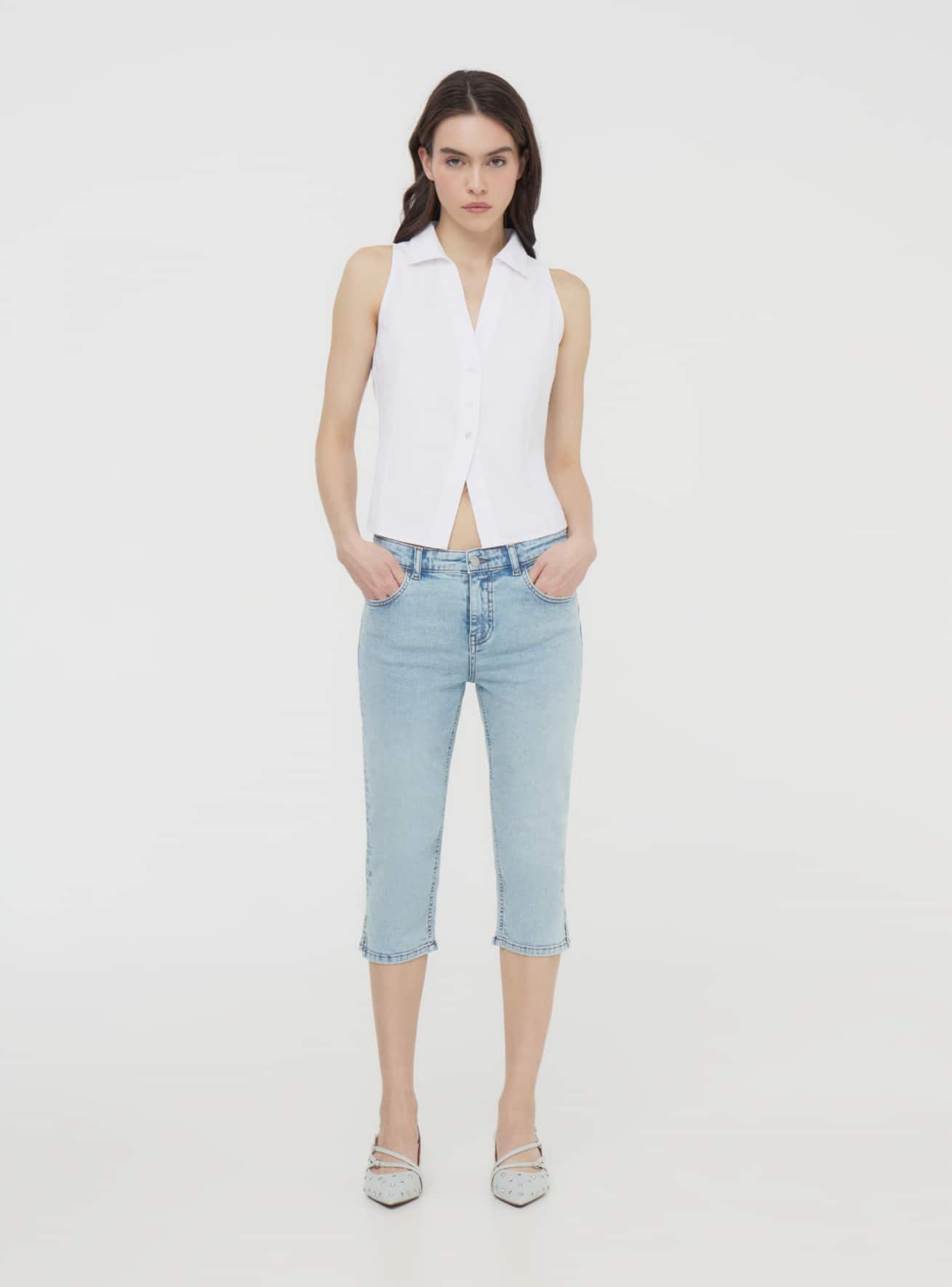 Short en Jeans Femme Terranova