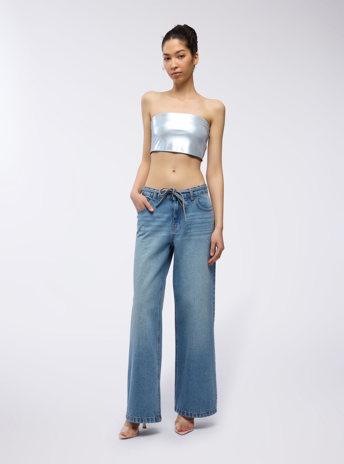 Pantalone Jeans Lungo Donna Terranova