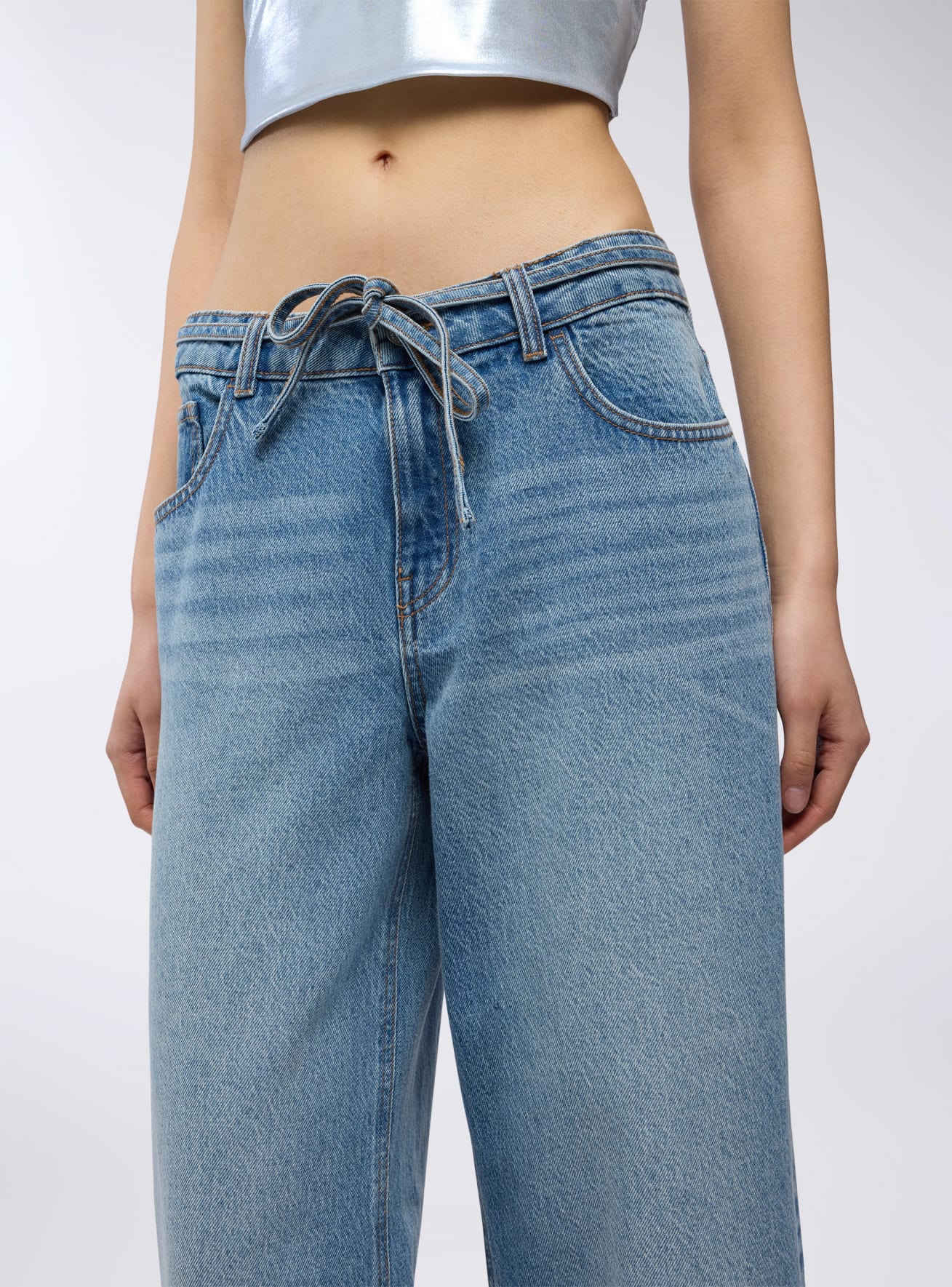 Pantalone Jeans Lungo Donna Terranova