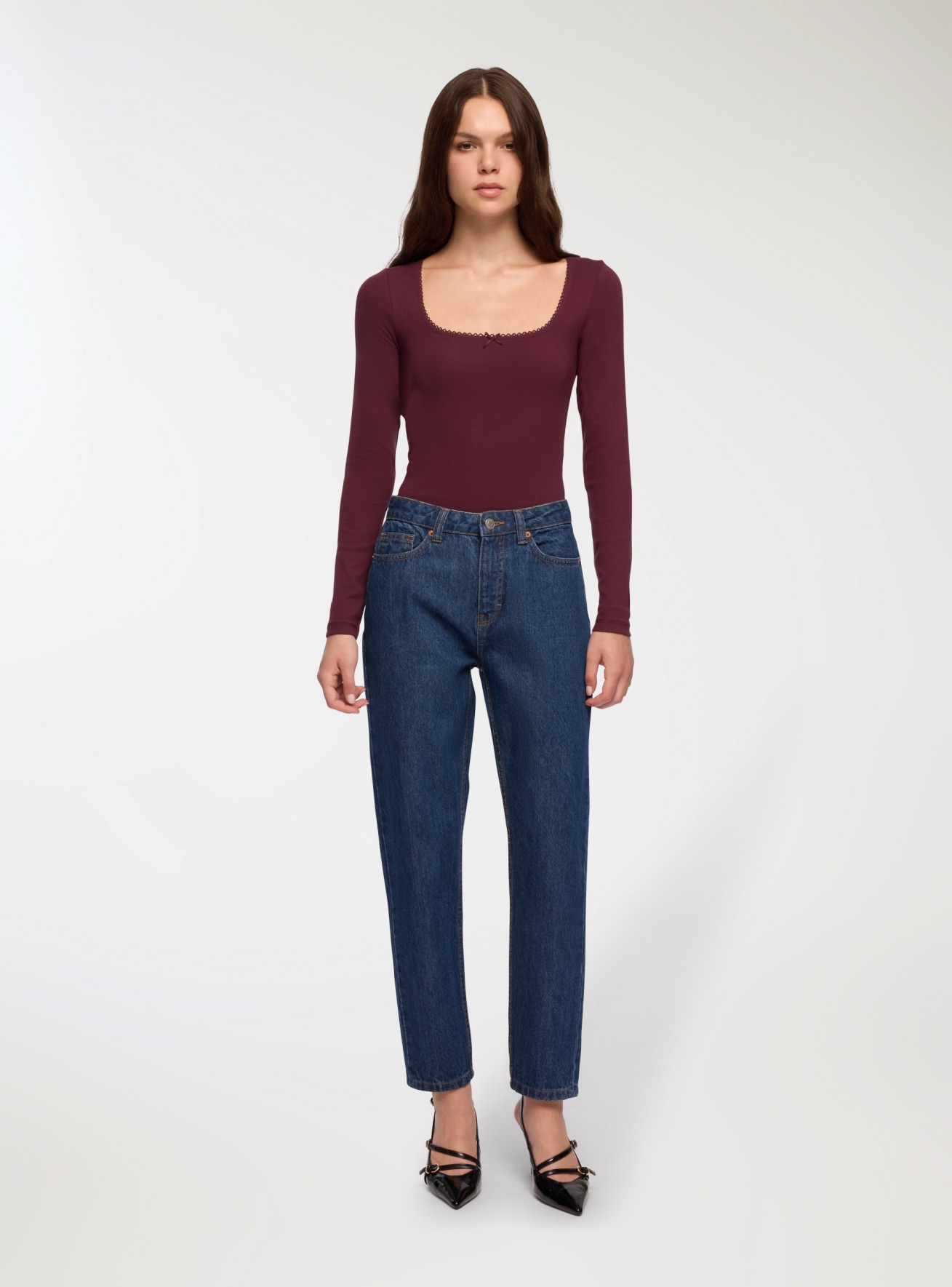 Pantalone Jeans Lungo Donna Terranova