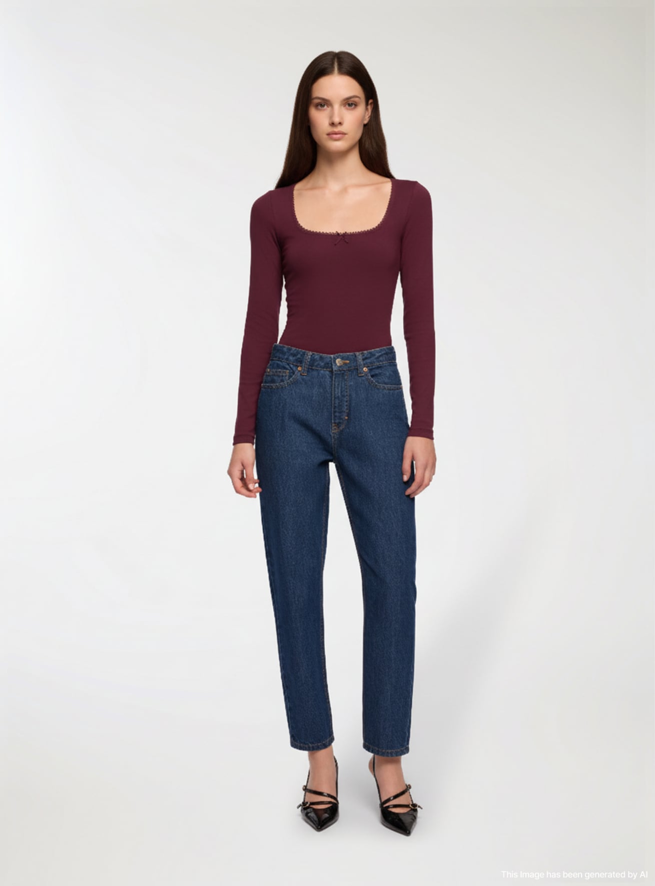 Nohavice jeans dlhe Zena Terranova