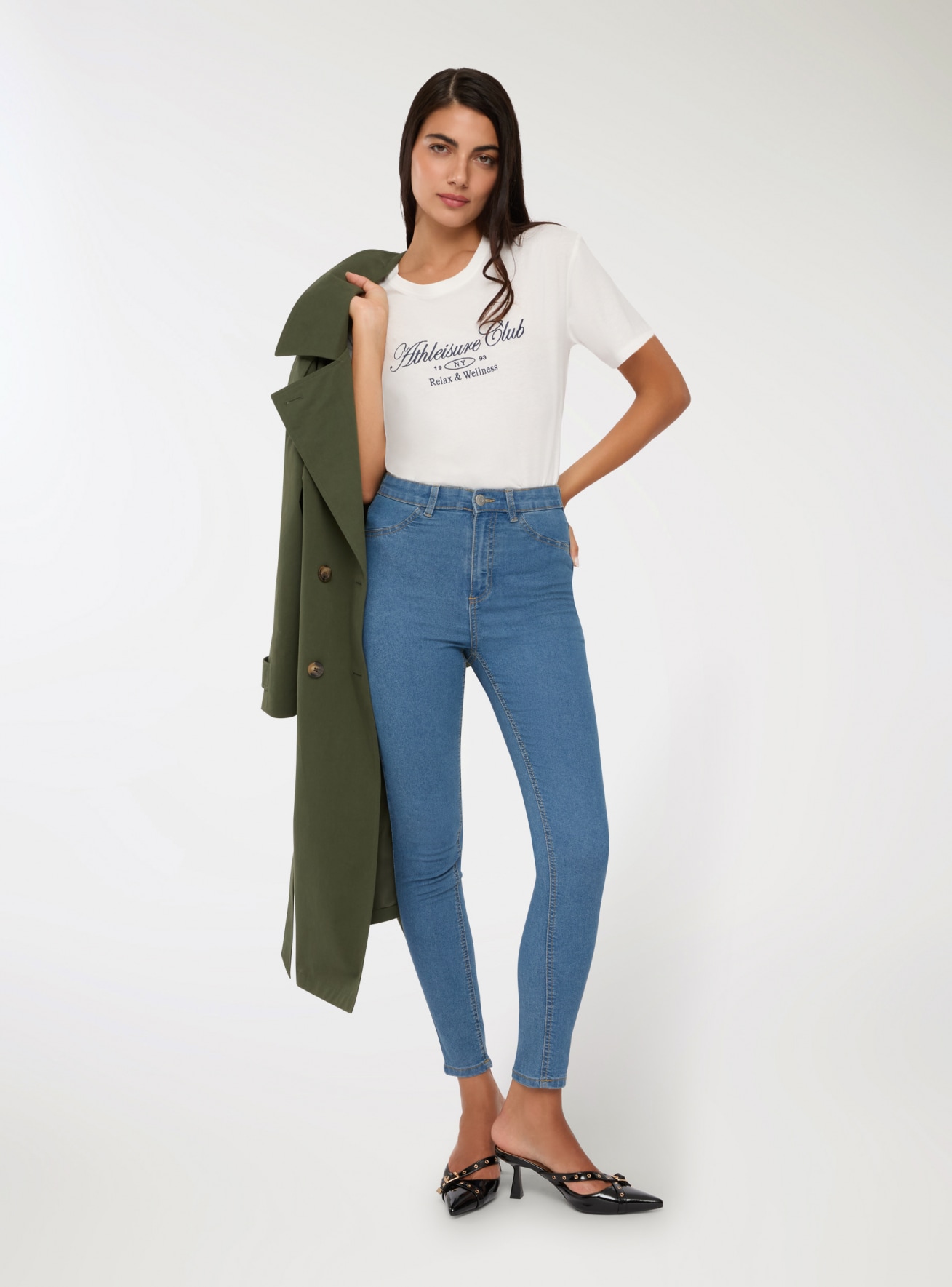 Pantalone Jeans Lungo Donna Terranova
