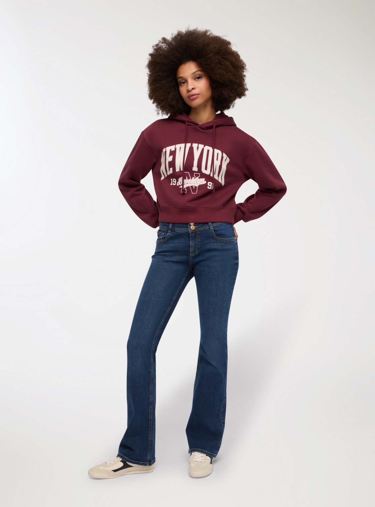 Pantalone Jeans Lungo Damen Terranova