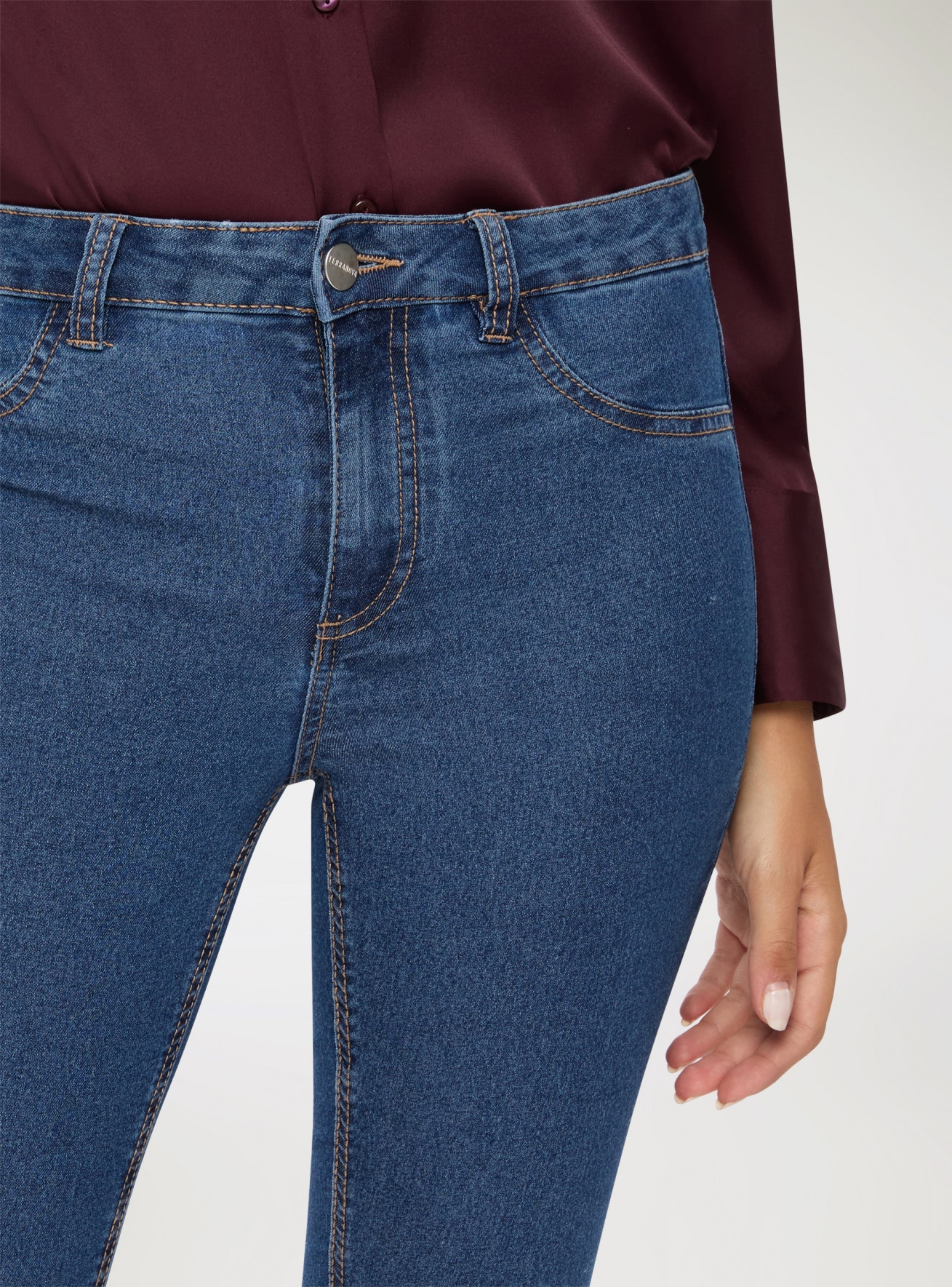 Pantalone Jeans Lungo Donna Terranova