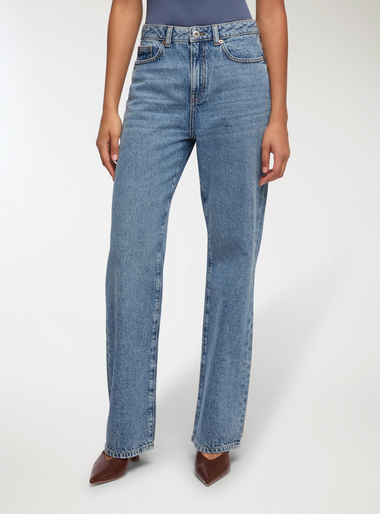 Long pants jeans Woman Terranova