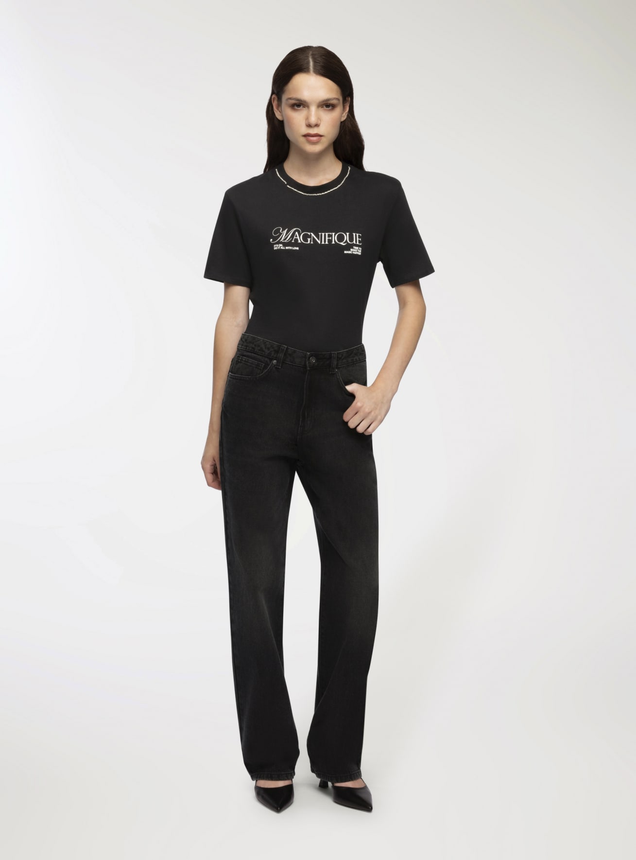 Pantalone Jeans Lungo Donna Terranova