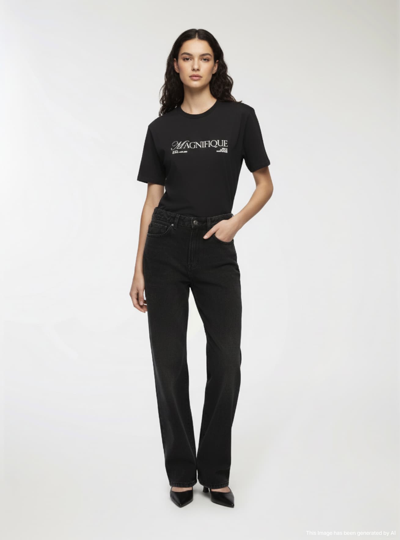Pantalone Jeans Lungo Donna Terranova