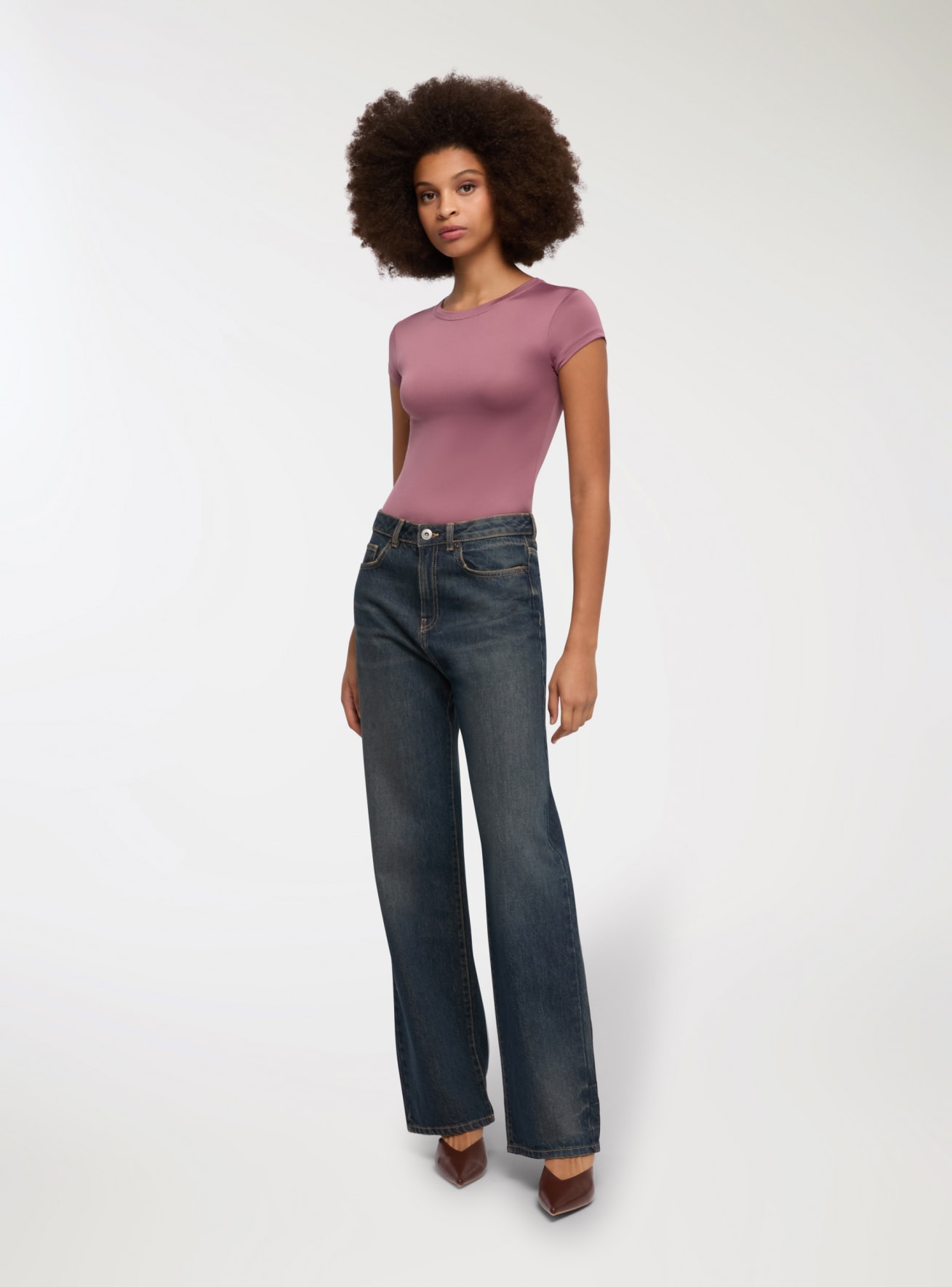 Pantalone Jeans Lungo Donna Terranova