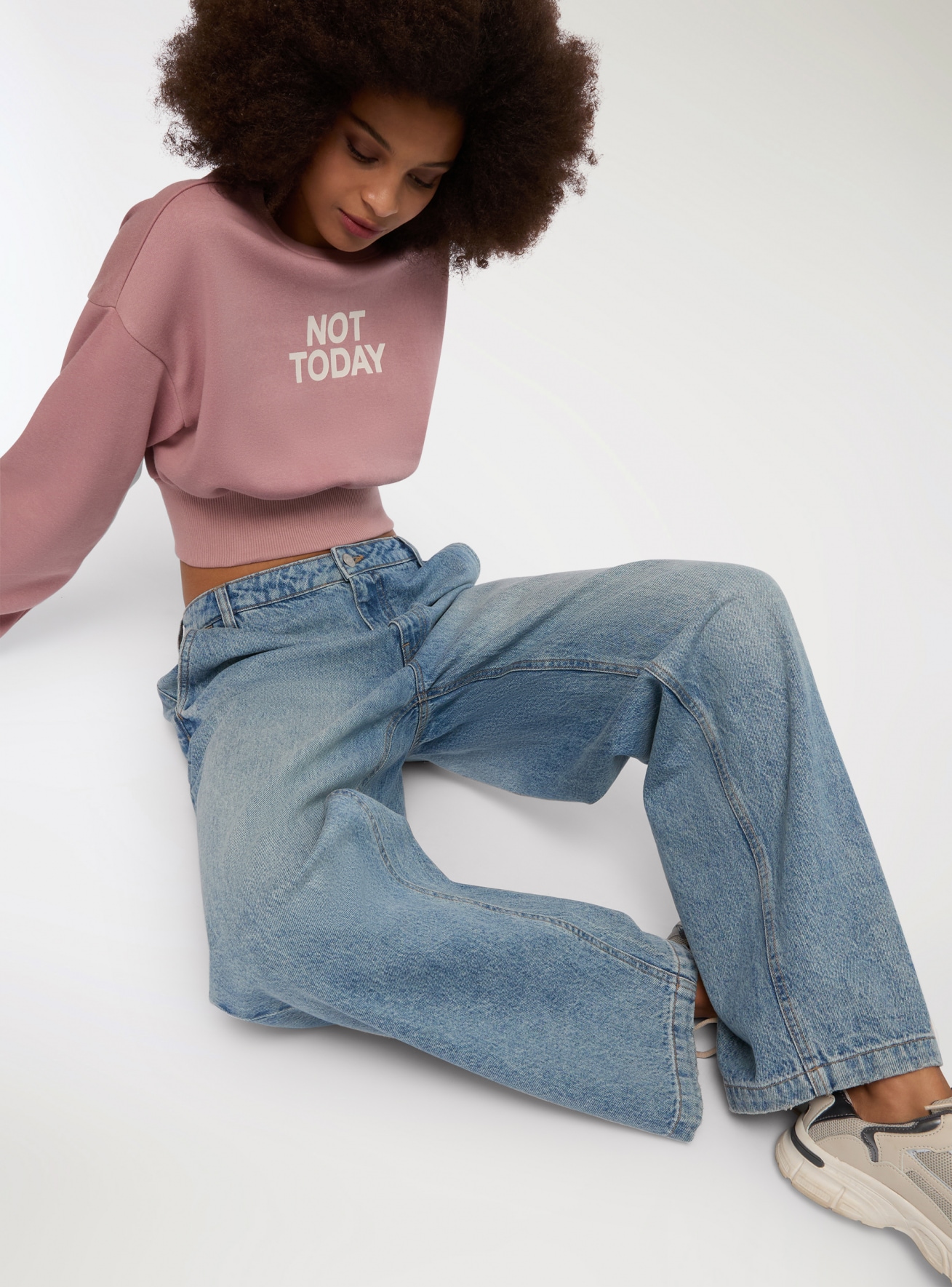 Pantalone Jeans Lungo Donna Terranova