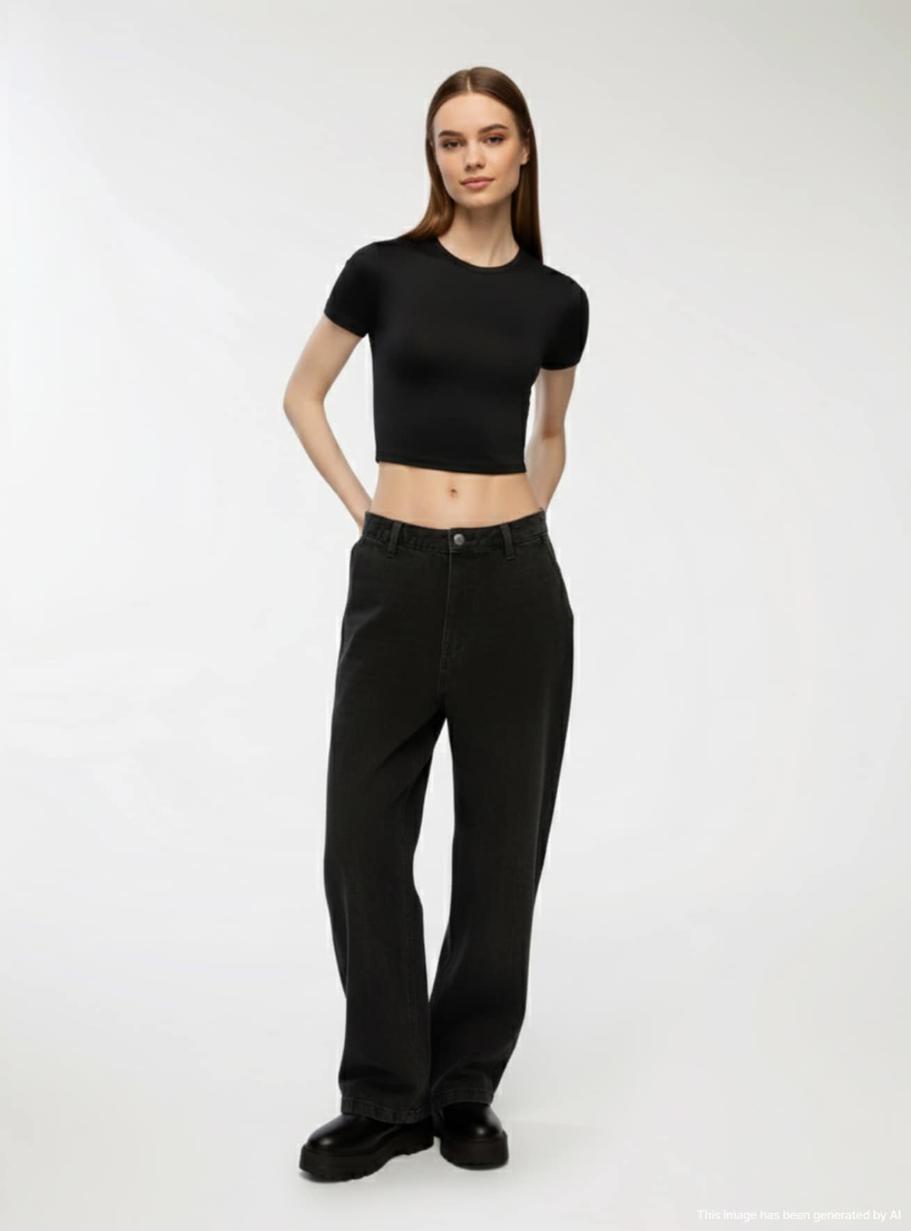 Pantalone Jeans Lungo Donna Terranova