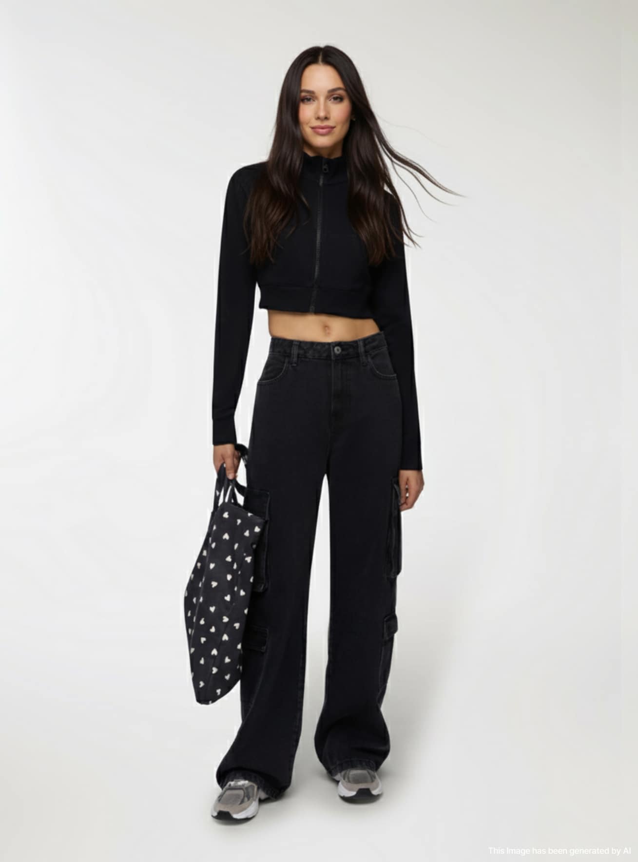 Jeans cargo con tasche multiple