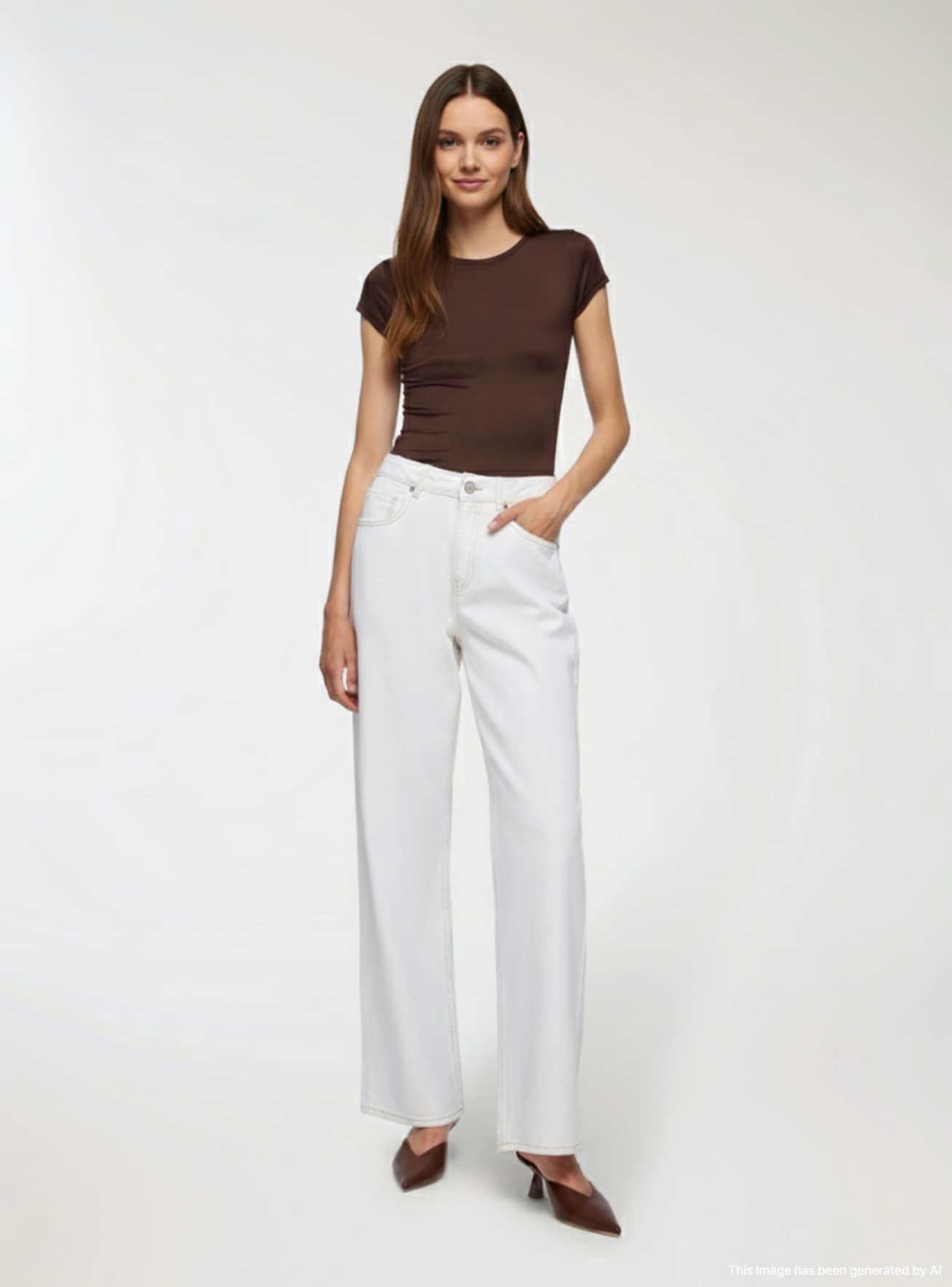Pantalone Jeans Lungo Donna Terranova