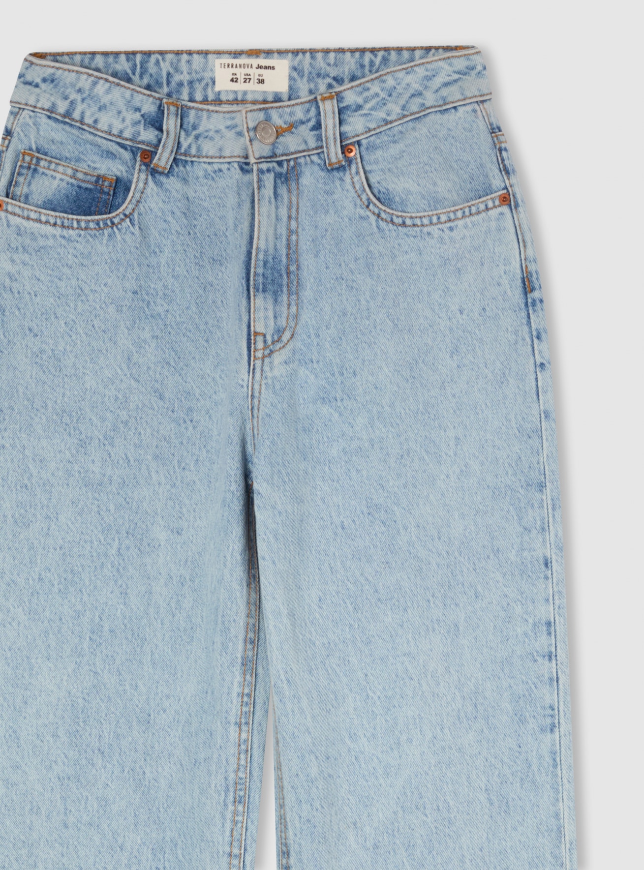 Pantalone Jeans Lungo Donna Terranova