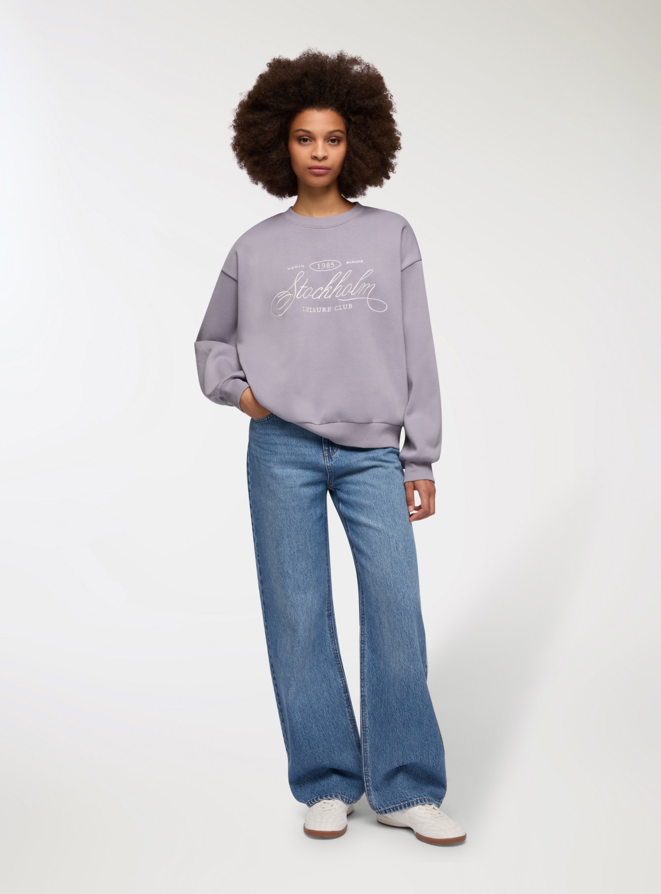 Jeans wide leg cinque tasche