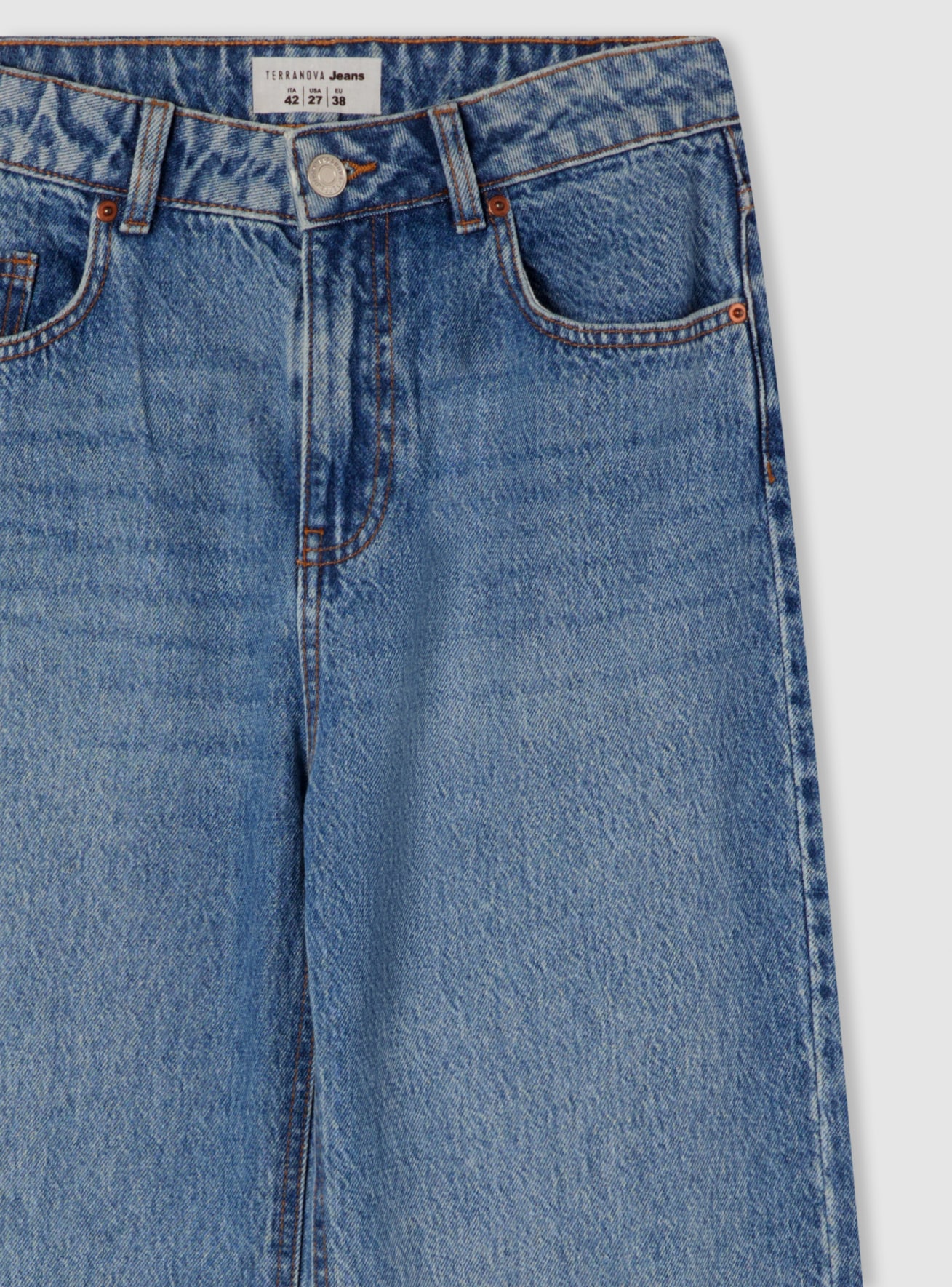 Pantalone Jeans Lungo Donna Terranova