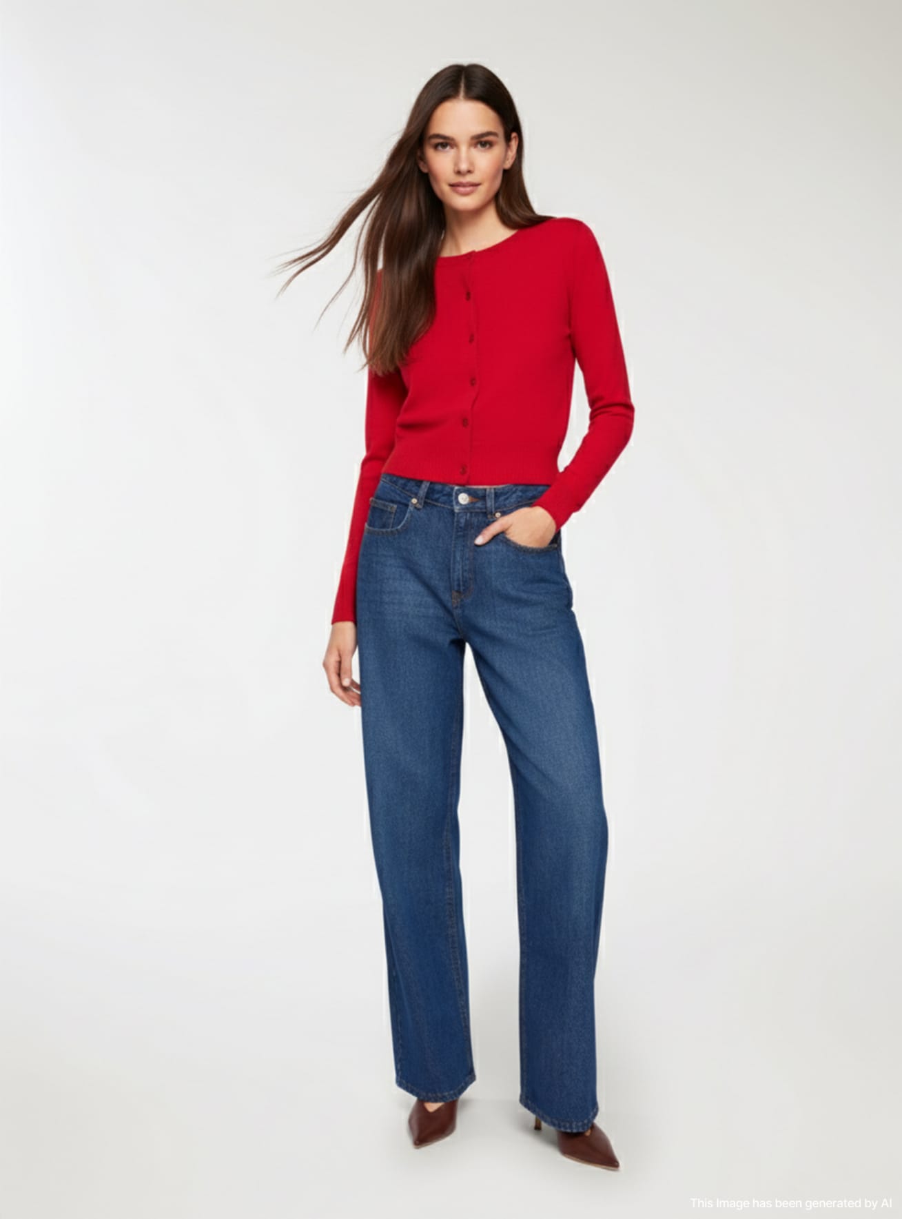 Pantalone Jeans Lungo Donna Terranova