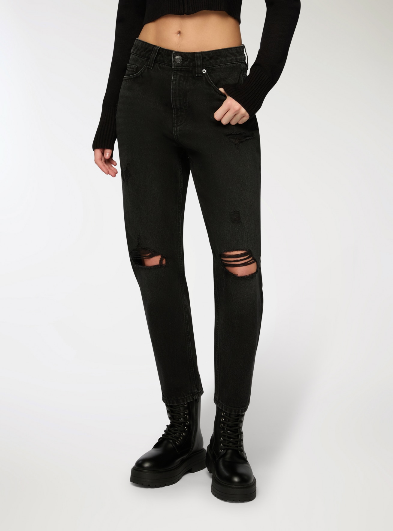 Pantalone Jeans Lungo Donna Terranova