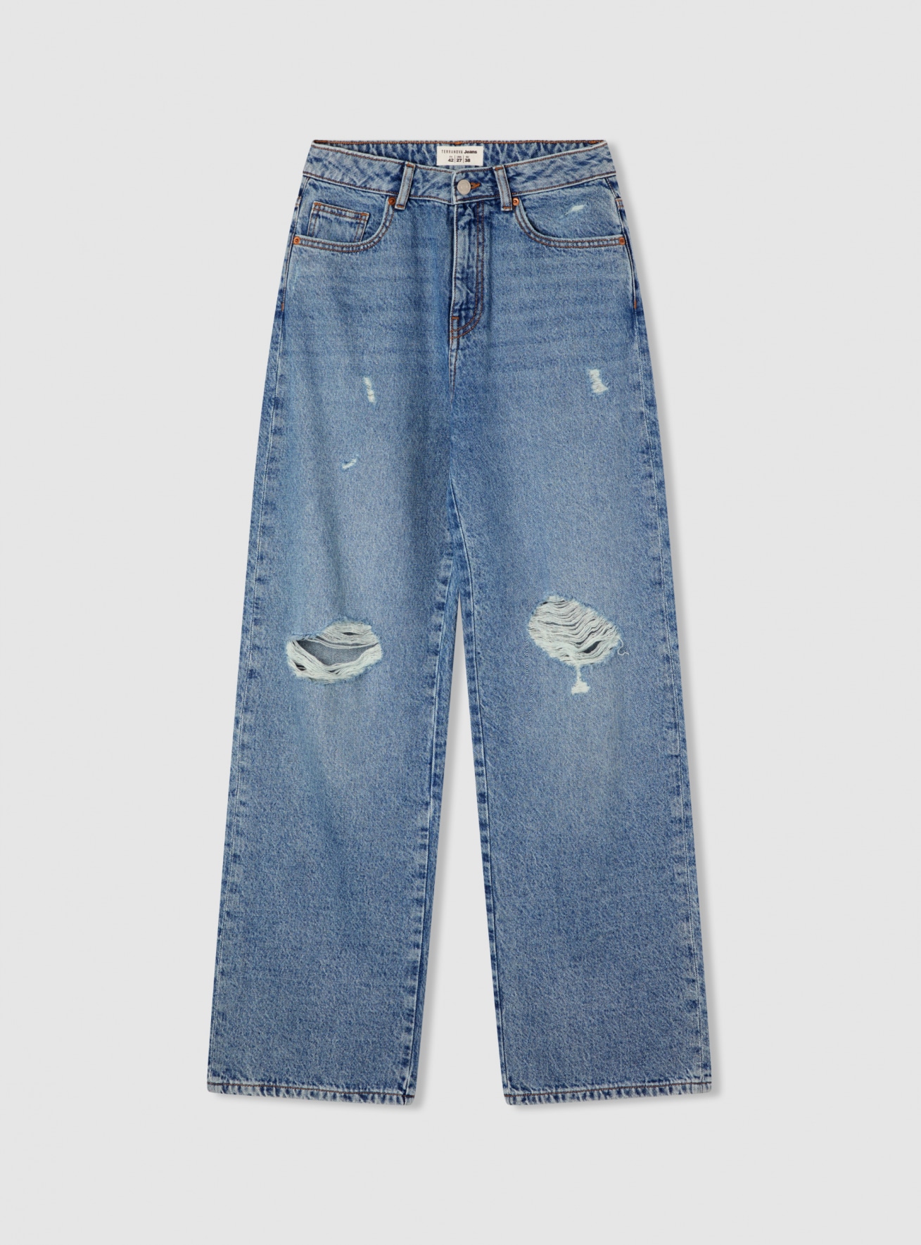 Pantalone Jeans Lungo Donna Terranova