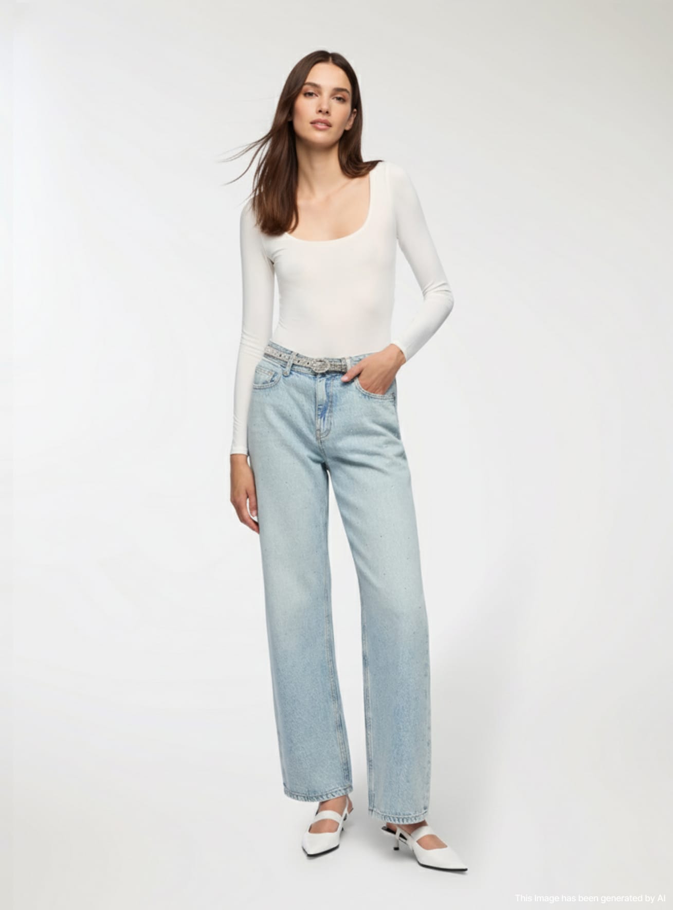 Jeans largos Mujer Terranova