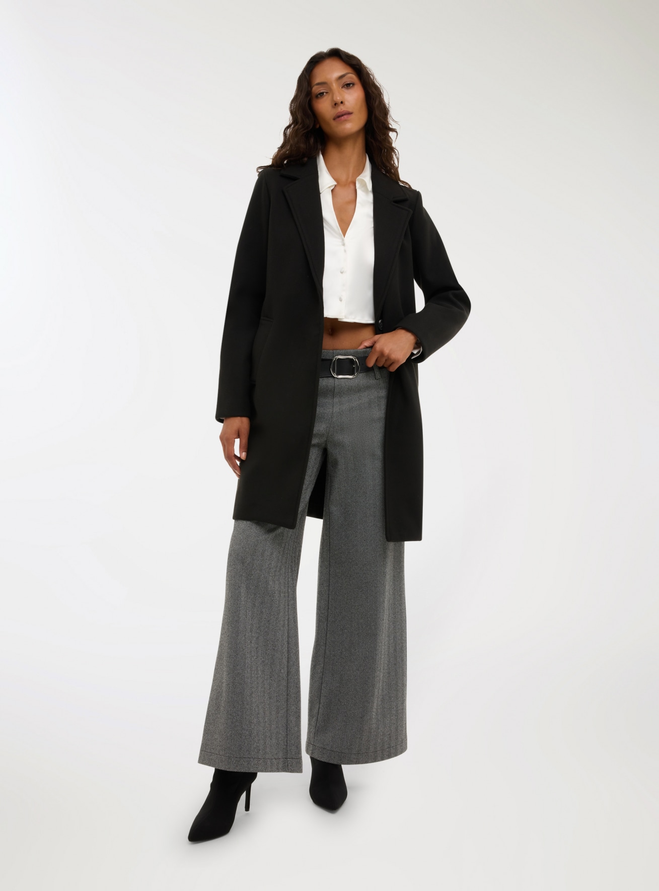 Cappotto slim monopetto