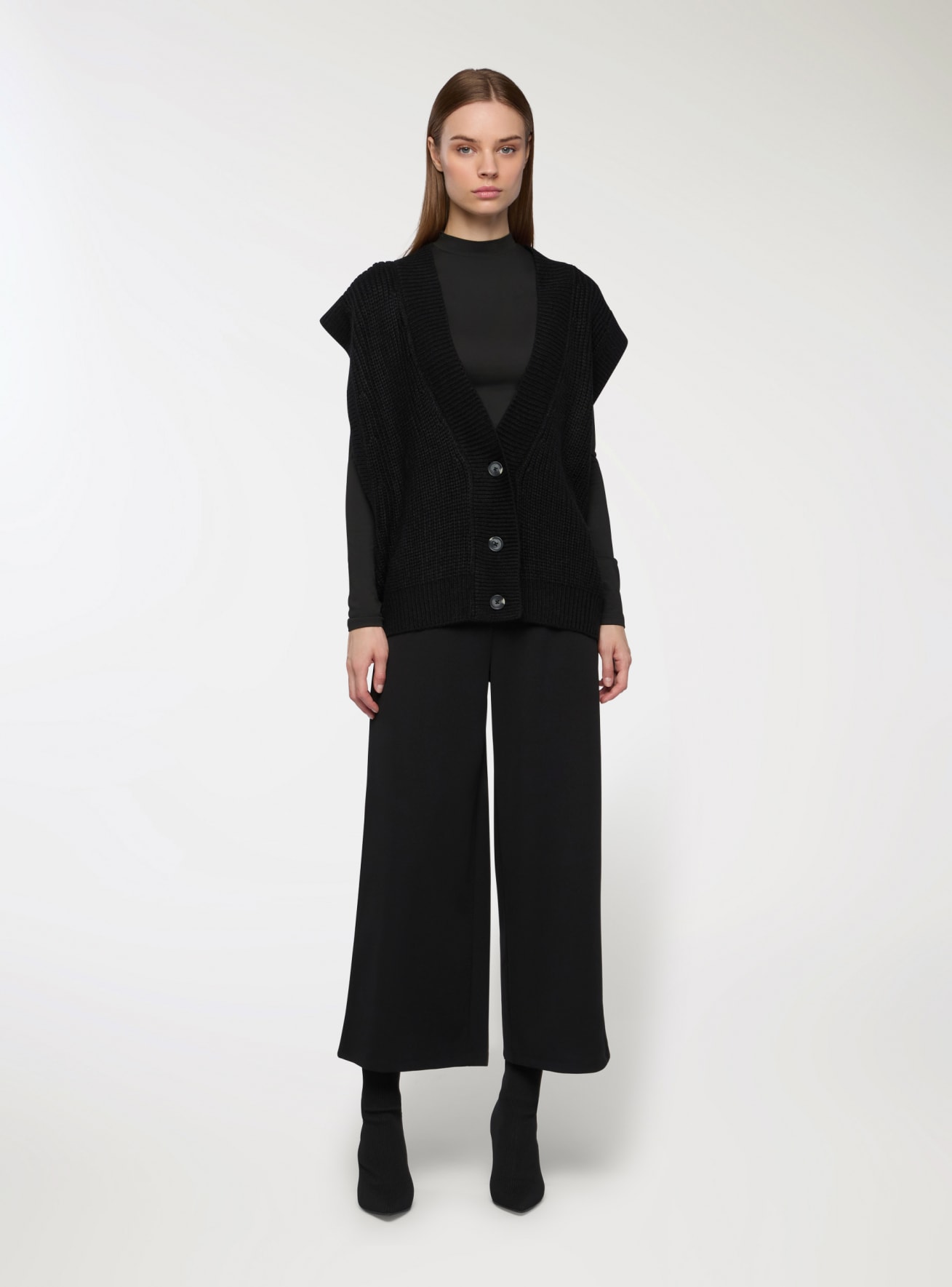 Pantaloni culotte tinta unita