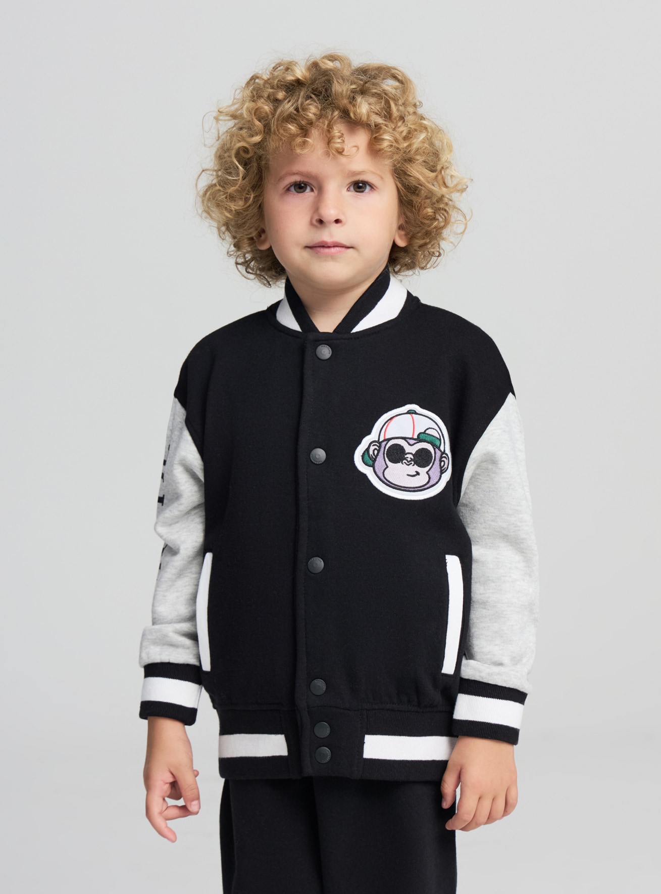 Bomber in felpa stile college