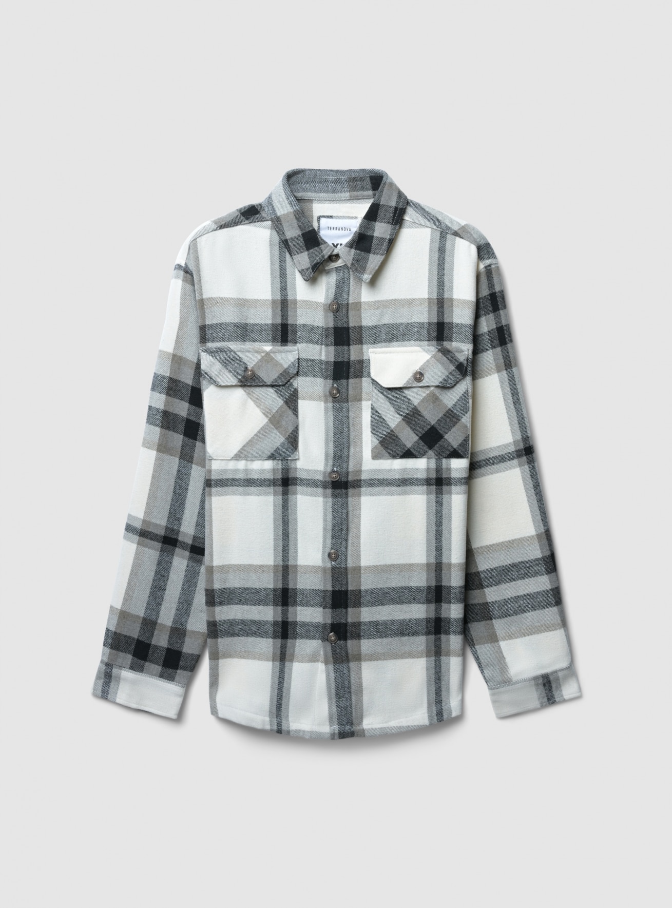 Camicia shacket in flanella a quadri