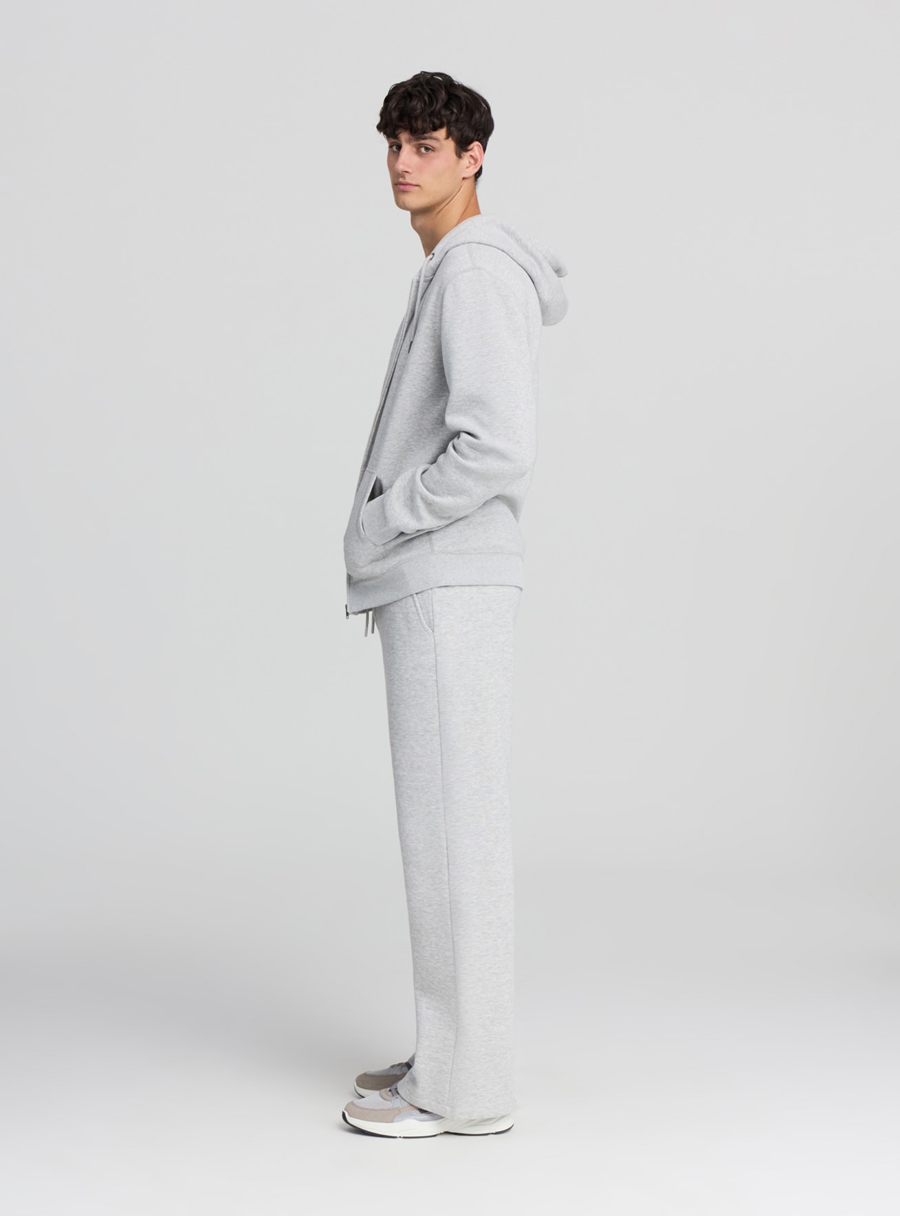 Pantaloni tuta wide leg con coulisse