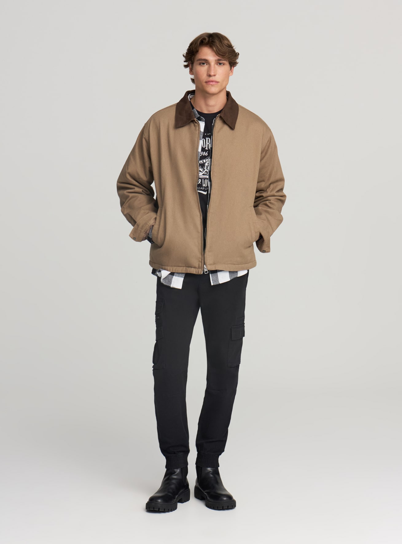 Pantaloni cargo con coulisse