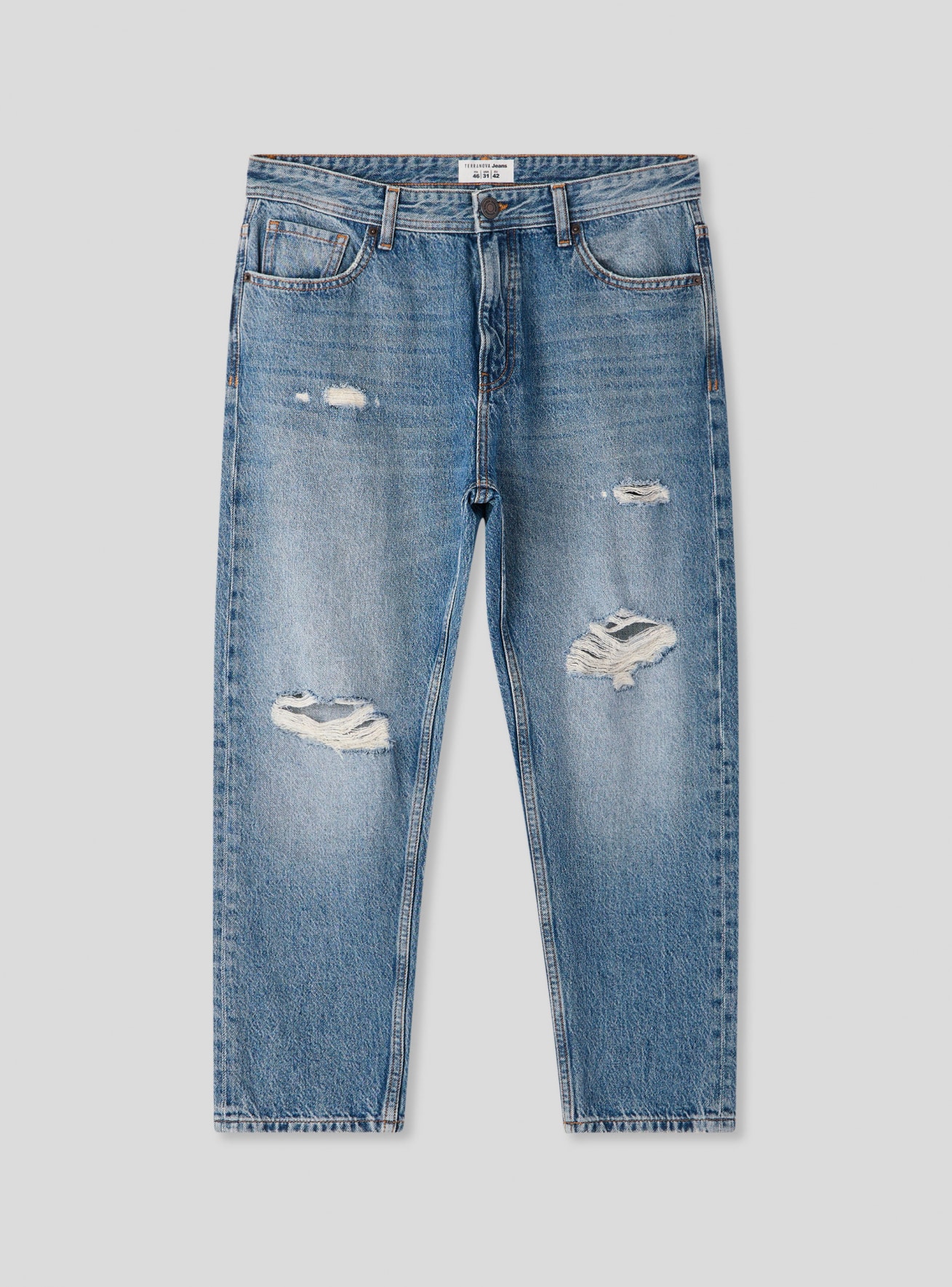 Pantalone Jeans Lungo Herren Terranova