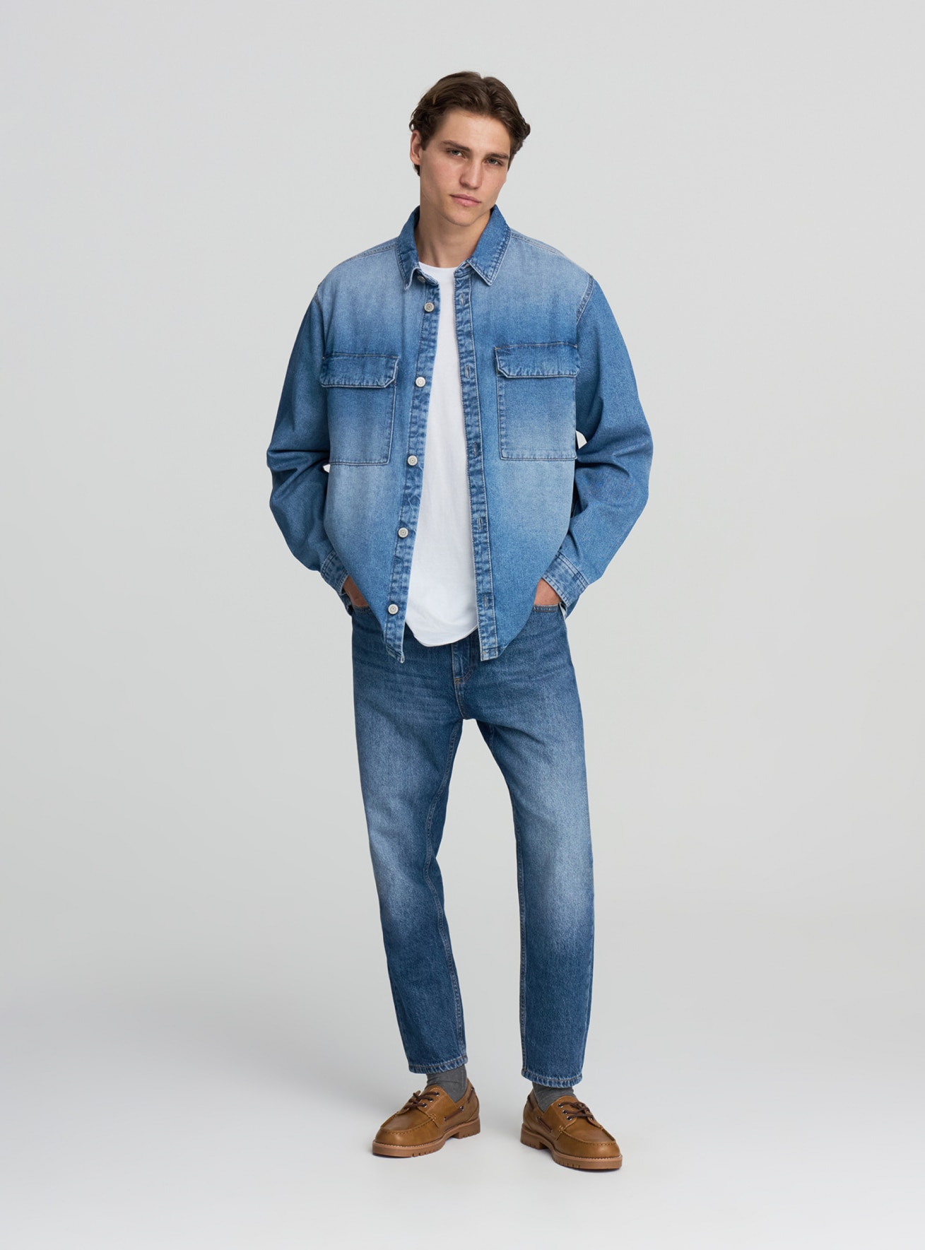 Pantalone Jeans Lungo Herren Terranova
