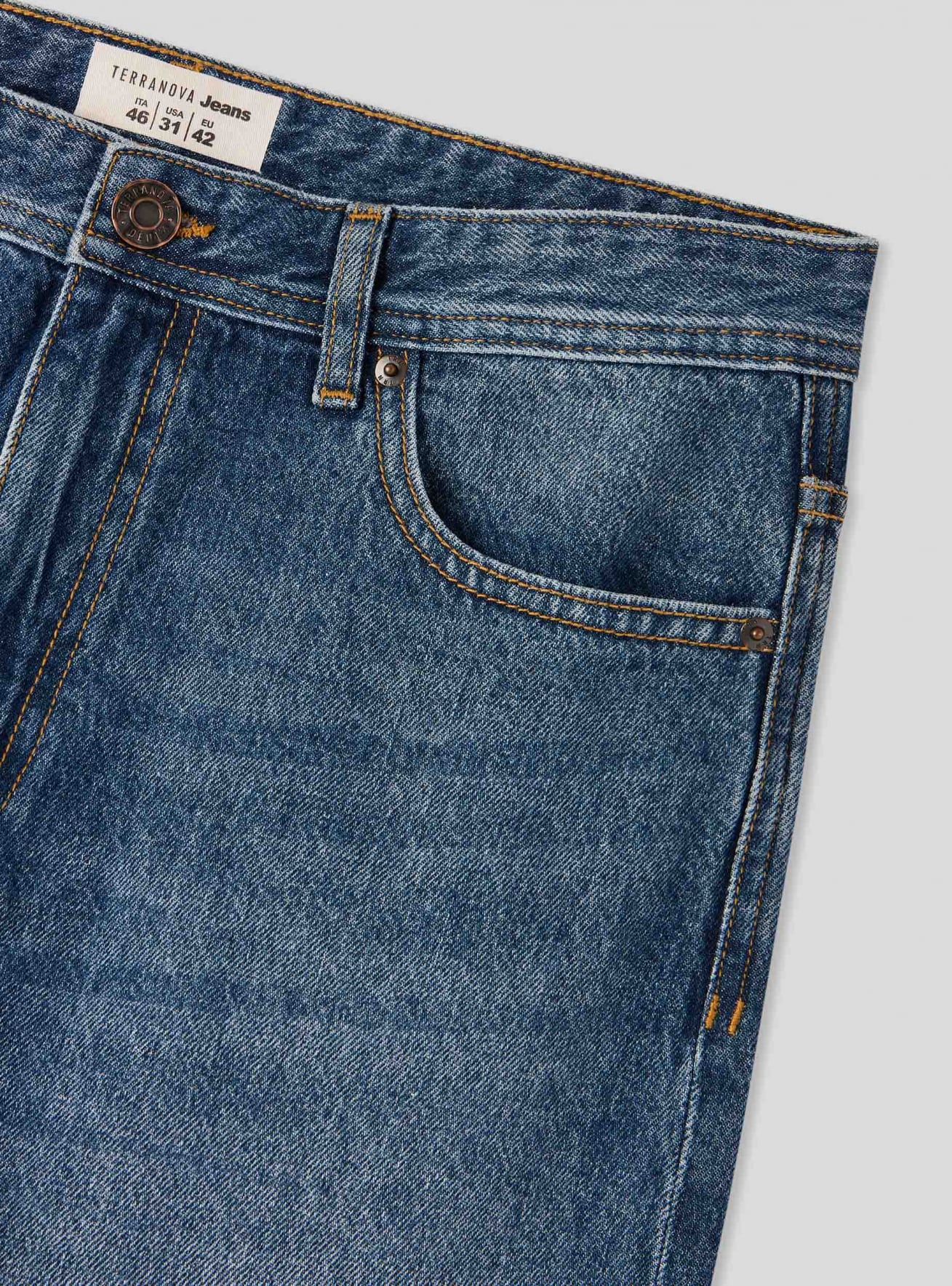 Pantalone Jeans Lungo Herren Terranova