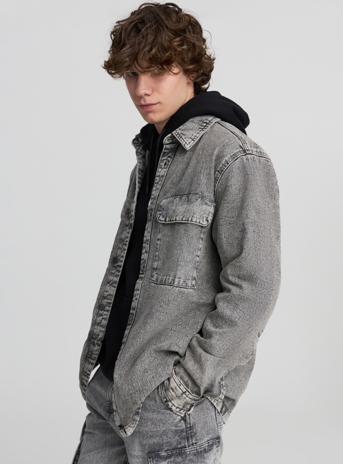 Camicia shacket in denim