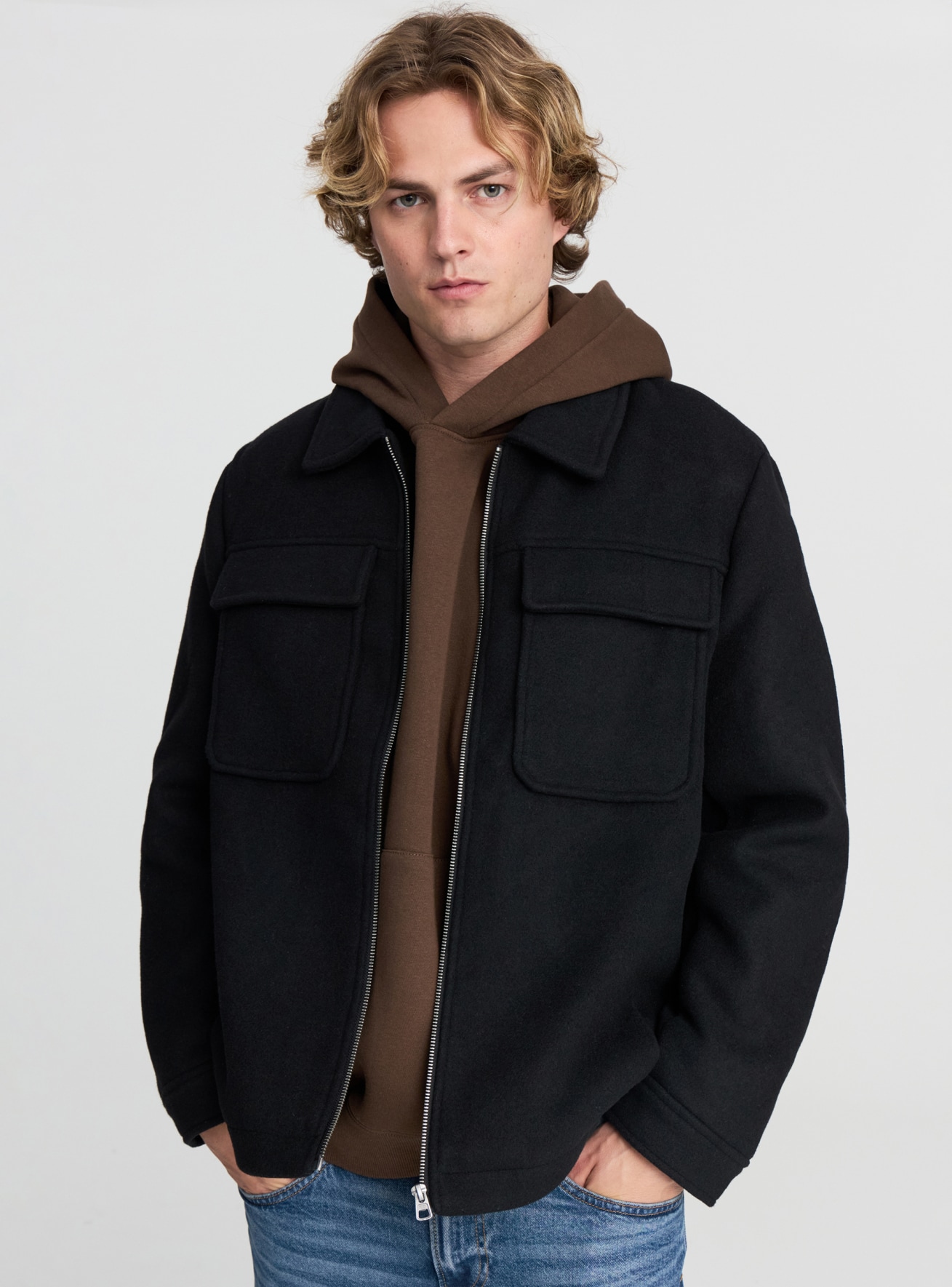 Shacket effetto velour