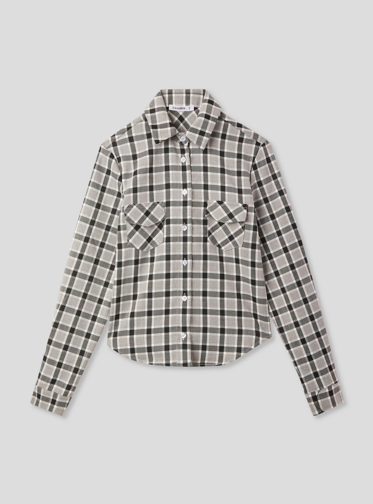 Camicia a quadri in flanella slim fit