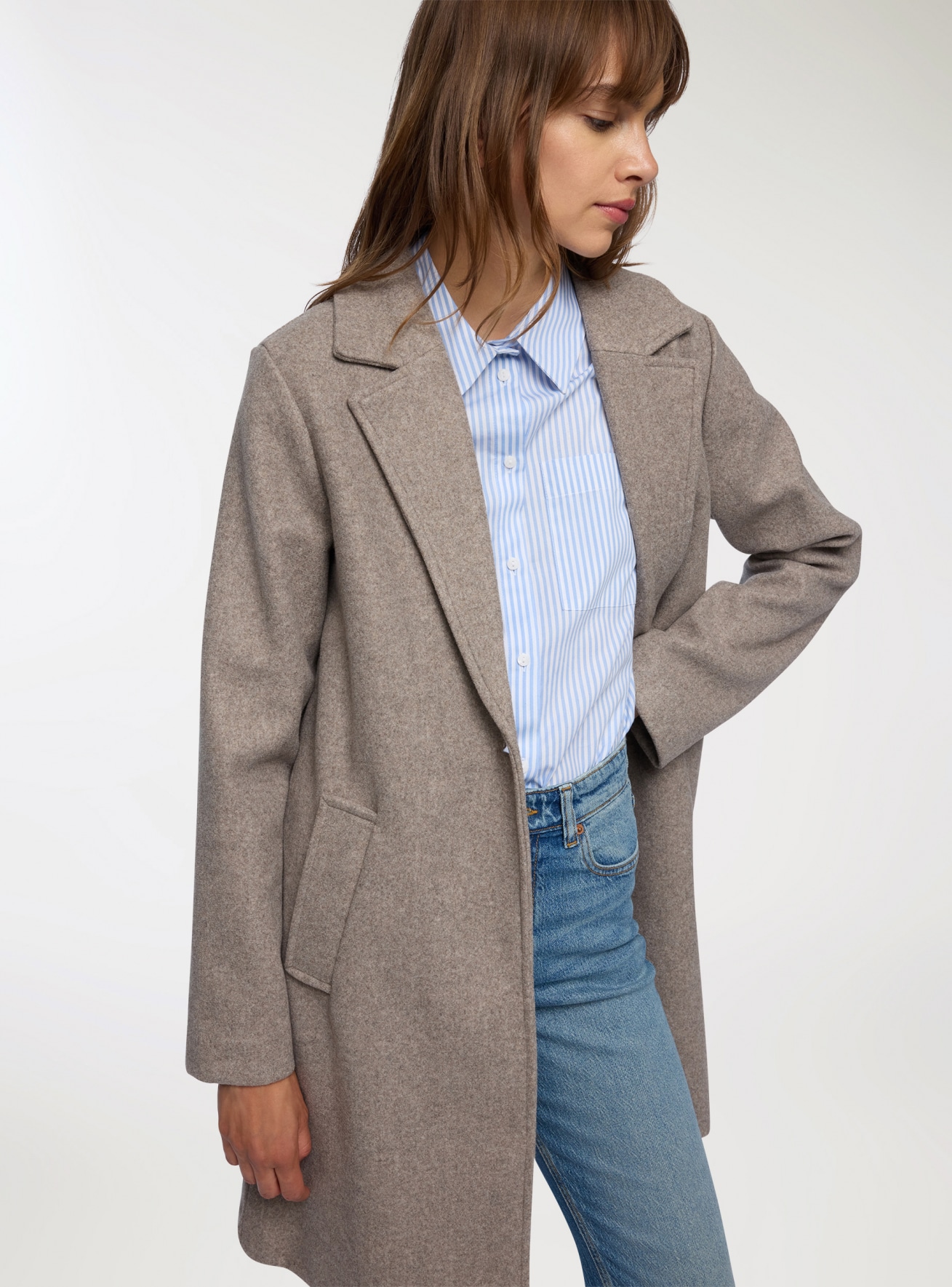 Cappotto slim monopetto