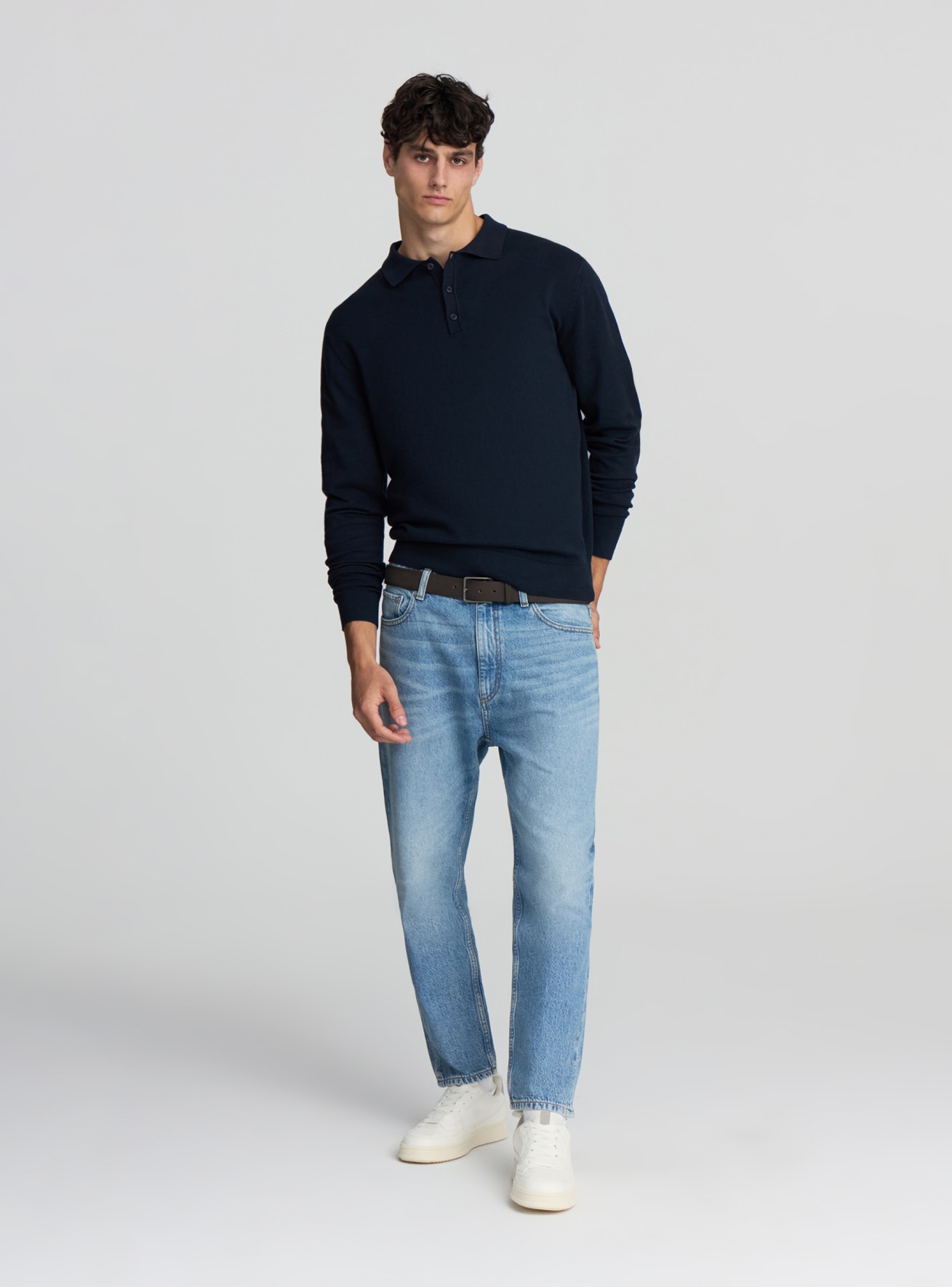 Maglia polo con bottoni