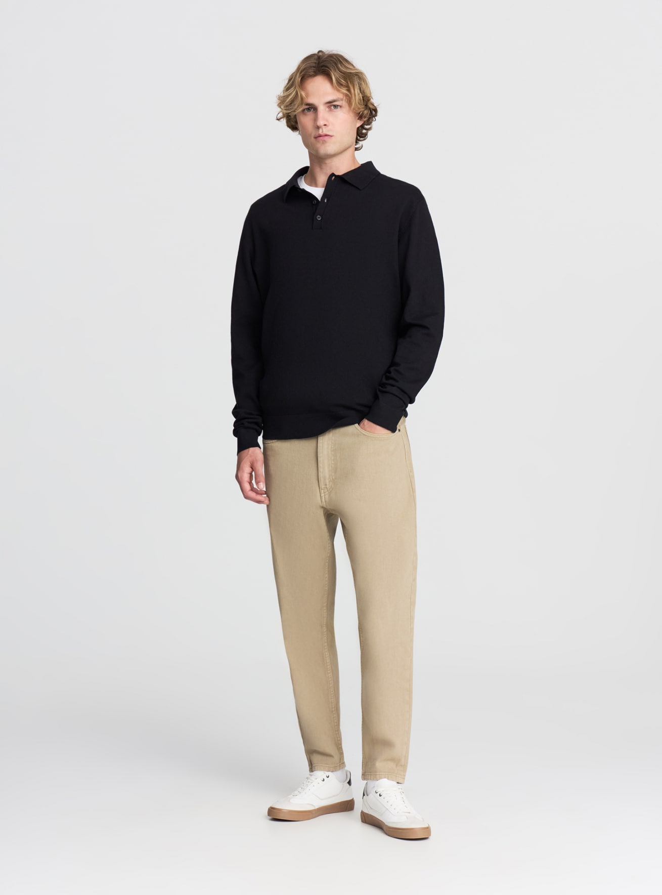 Maglia polo con bottoni