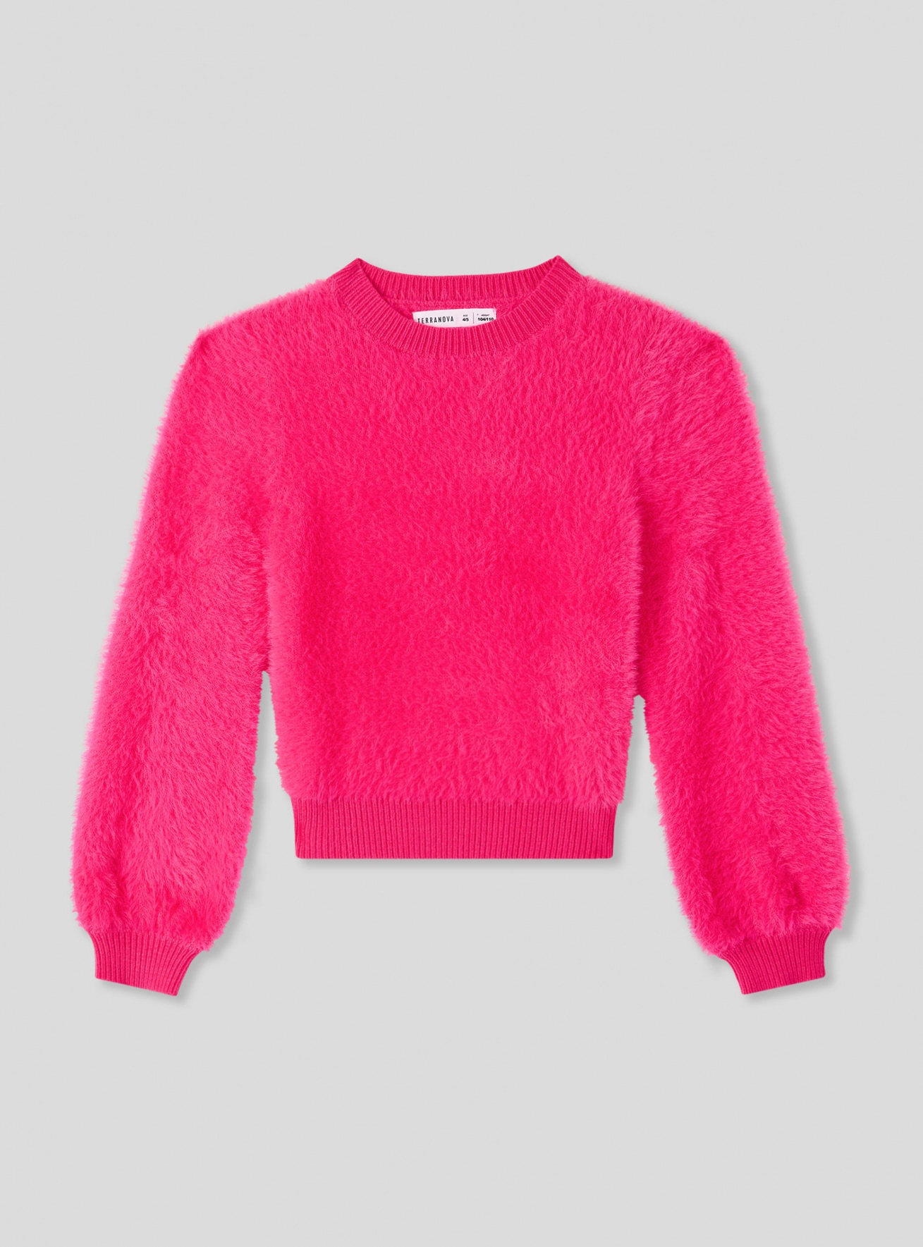 Maglia effetto pelo tinta unita