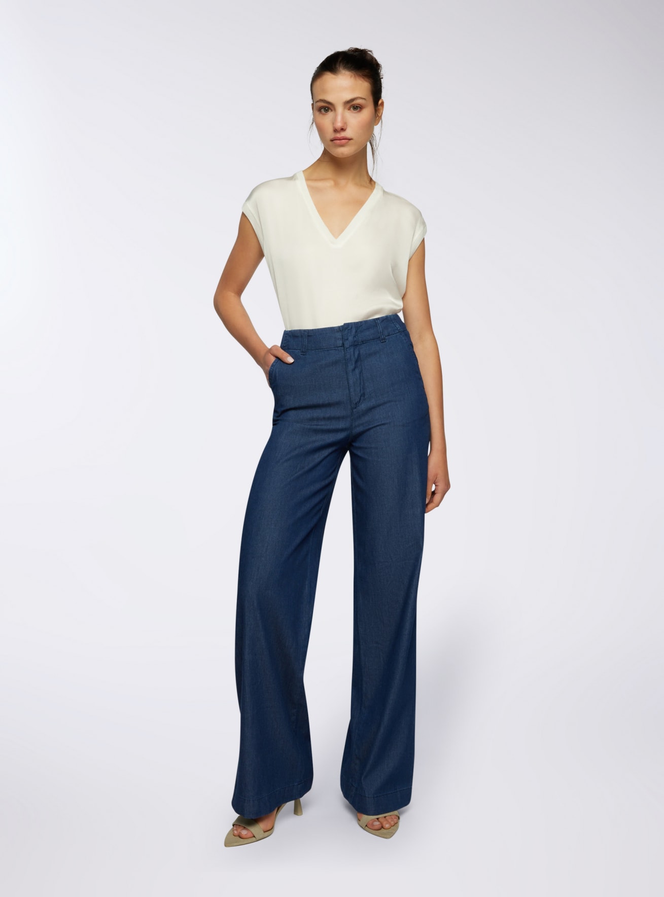 Pantalone Jeans Lungo Damen Terranova