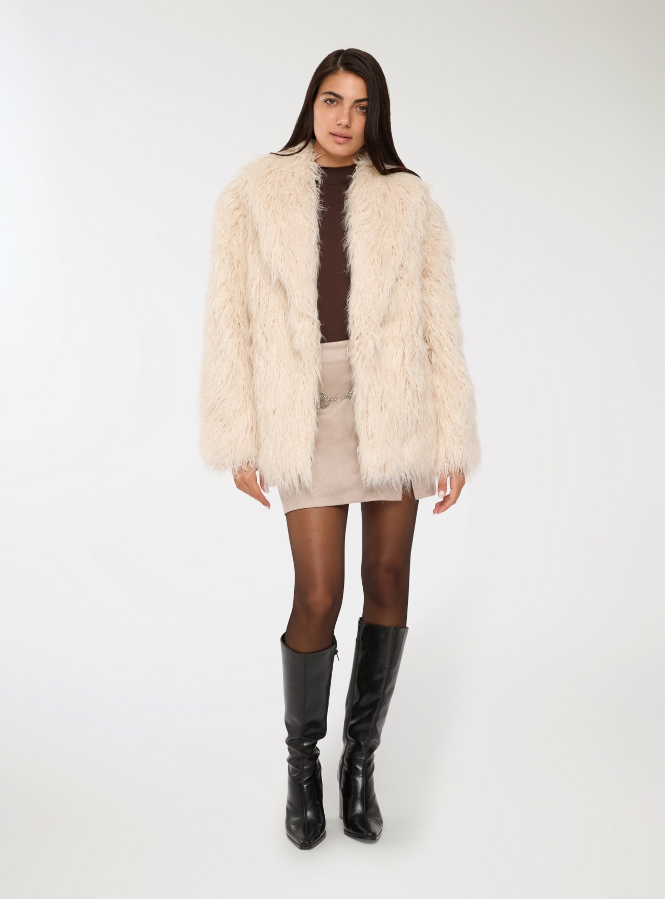 Cappotto in similpelliccia
