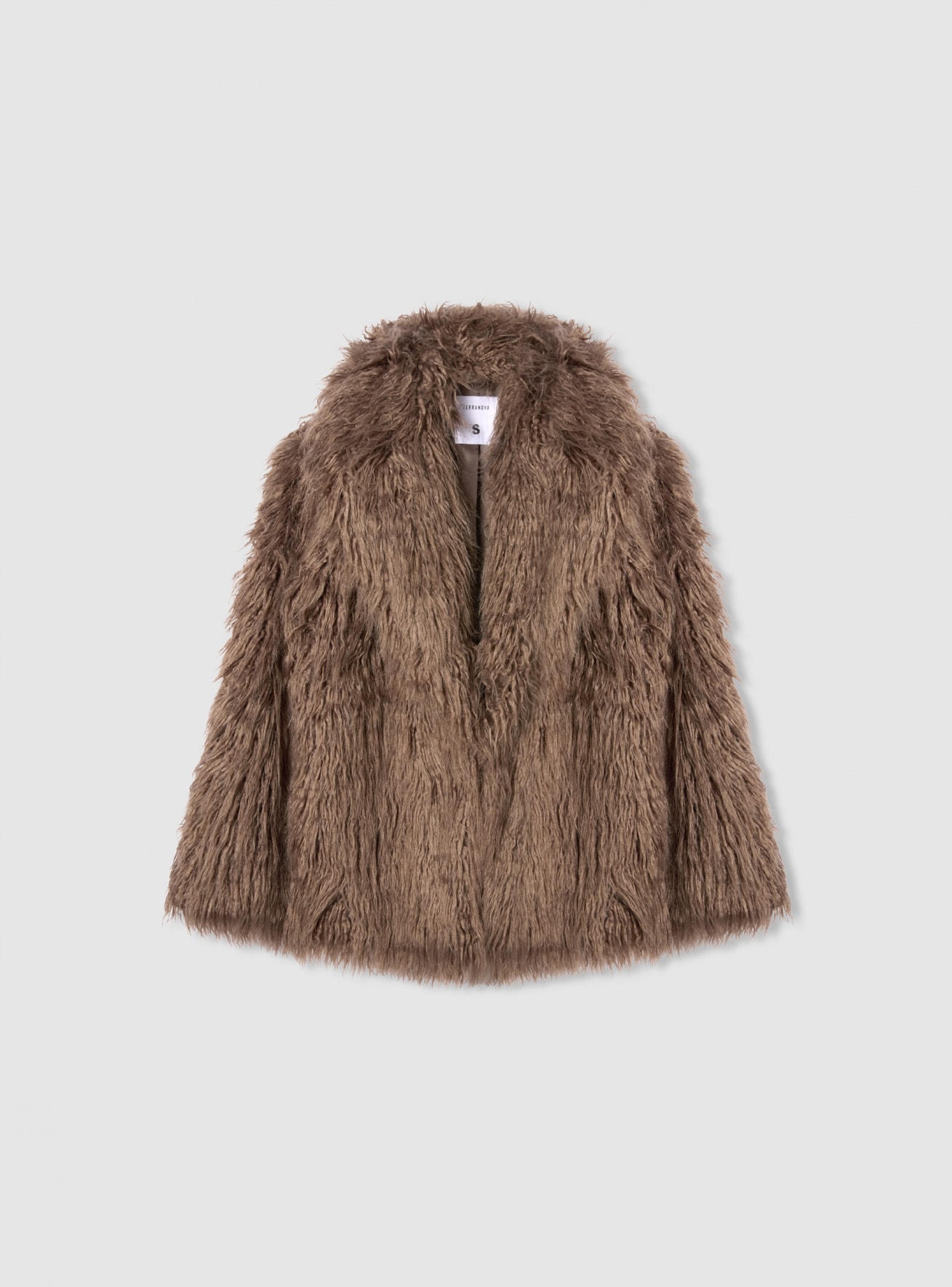 YILON MADE Waistmark eco fur coat ブラウン YILON MADE Waistmark eco fur coat ブラウン YILON MADE