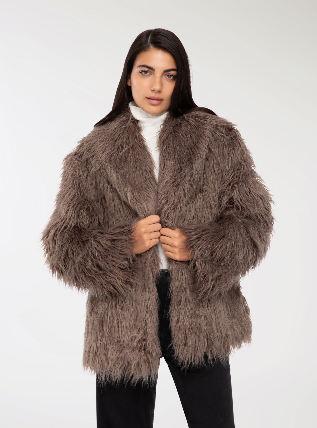 Cappotto in similpelliccia